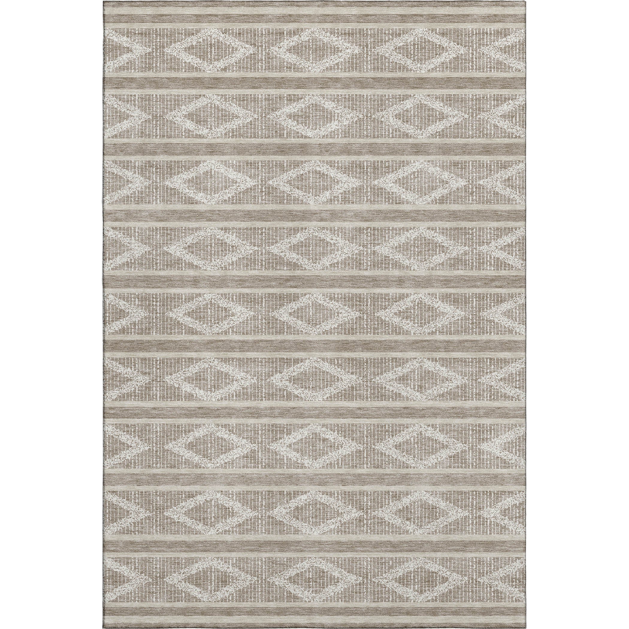 Athens Machine Washable Transitional Taupe Brown Rug 2'6" x 3'10" #shape_Rectangle