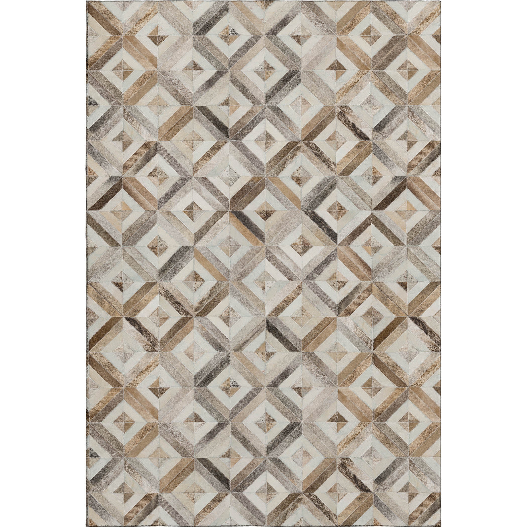 Split Machine Washable Cowhide Gray Rug 2'6" x 3'10" #shape_Rectangle