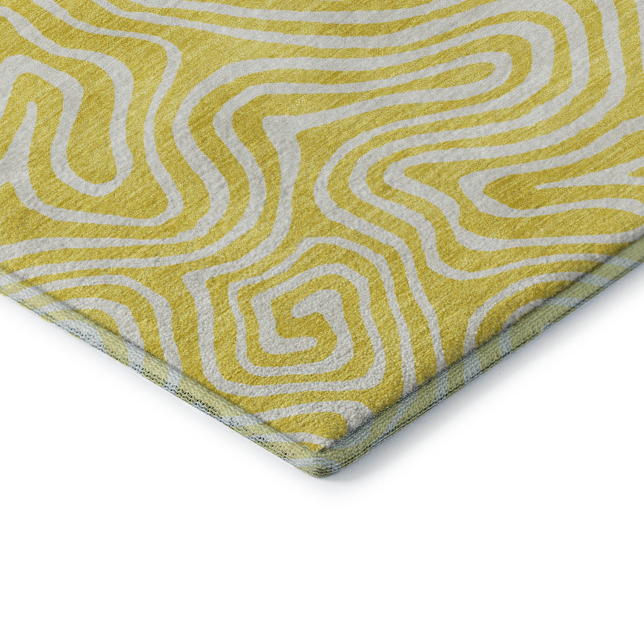 Havana Machine Washable Transitional Yellow Gold Rug 1'8" x 2'6" #shape_Rectangle