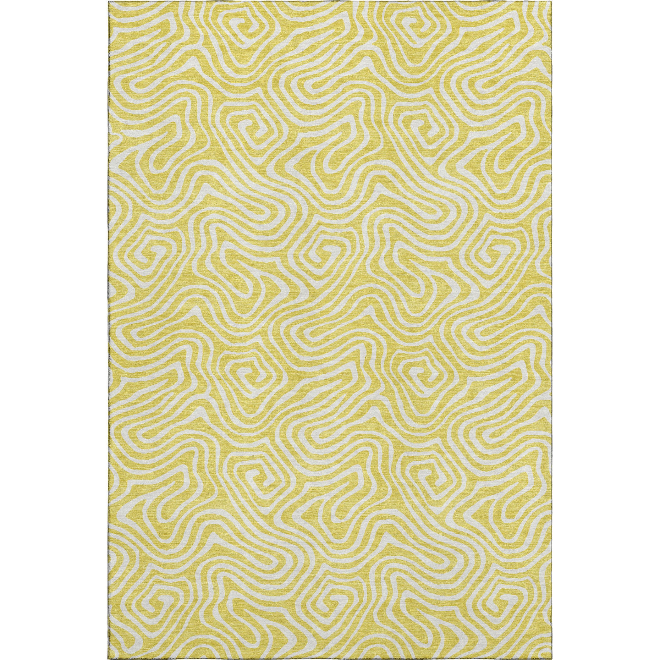 Havana Machine Washable Transitional Yellow Gold Rug 2'6" x 3'10" #shape_Rectangle