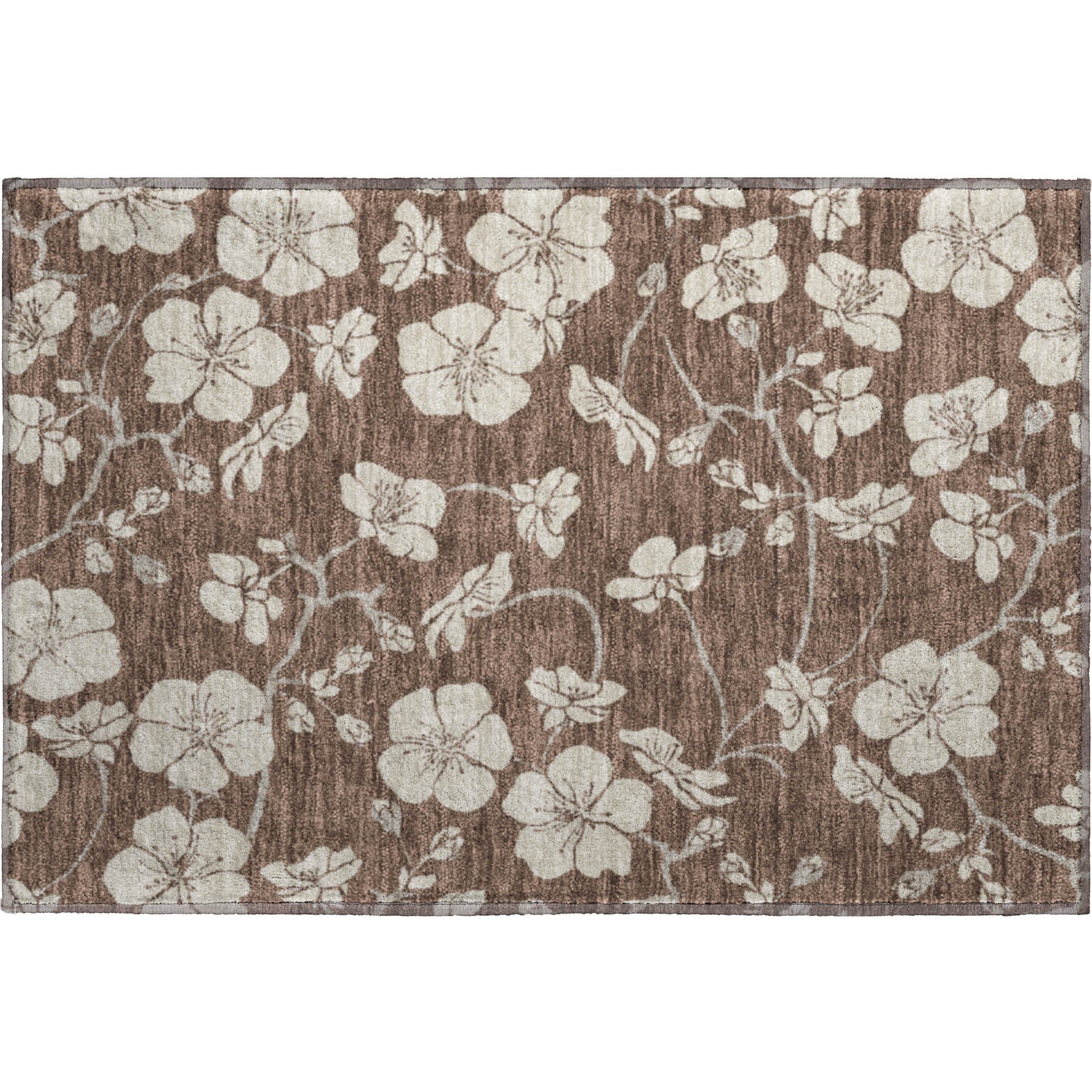 Oaxaca Machine Washable Transitional Brown Rug 1'8" x 2'6" #shape_Rectangle