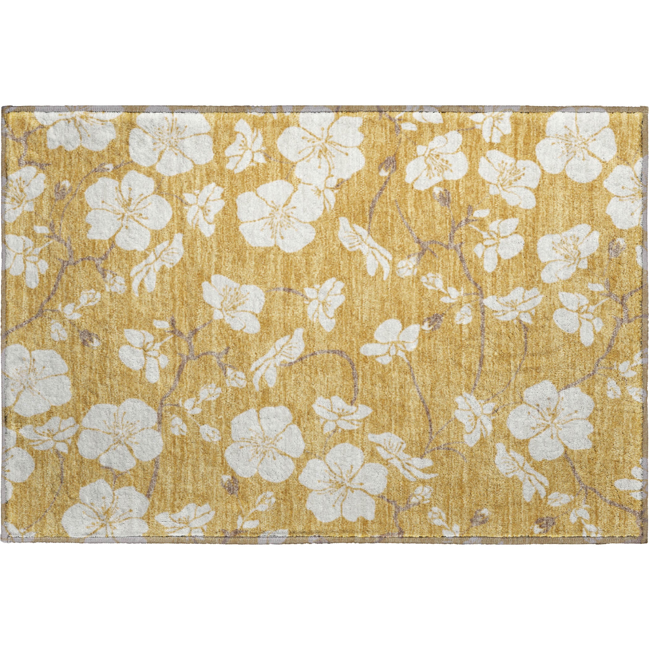 Oaxaca Machine Washable Transitional Gold Rug 1'8" x 2'6" #shape_Rectangle