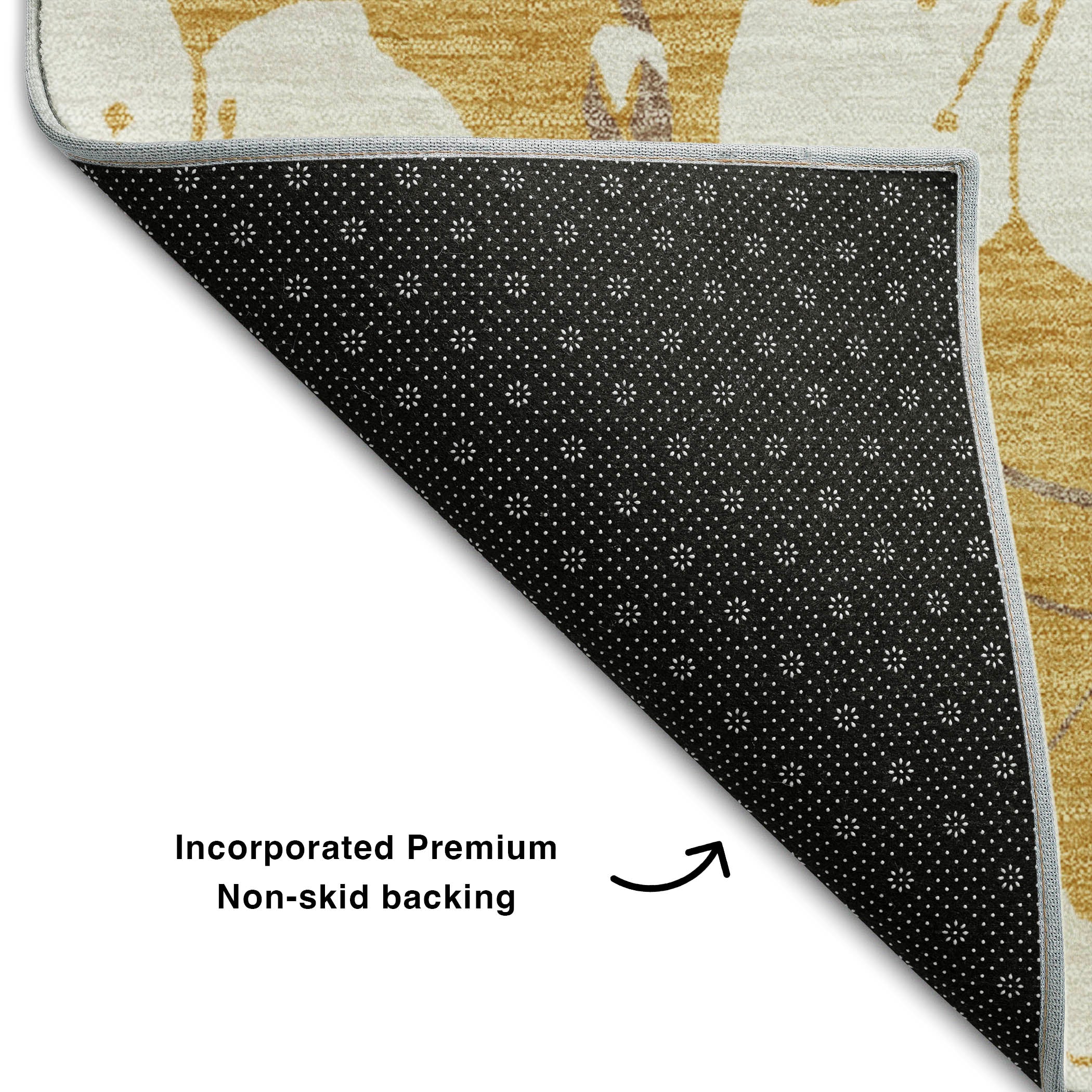 Oaxaca Machine Washable Transitional Gold Rug 1'8" x 2'6" #shape_Rectangle