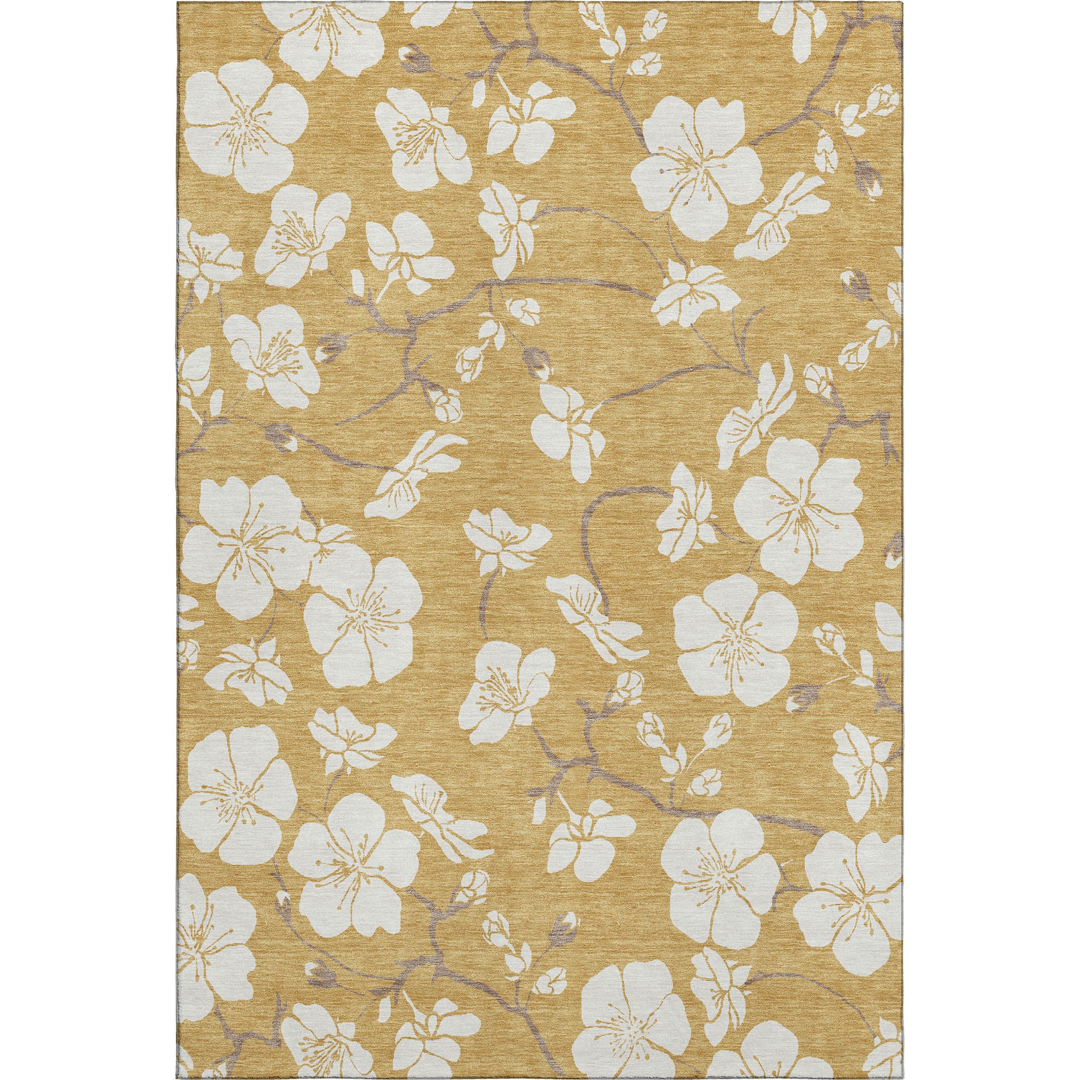 Oaxaca Machine Washable Transitional Gold Rug 2'6" x 3'10" #shape_Rectangle