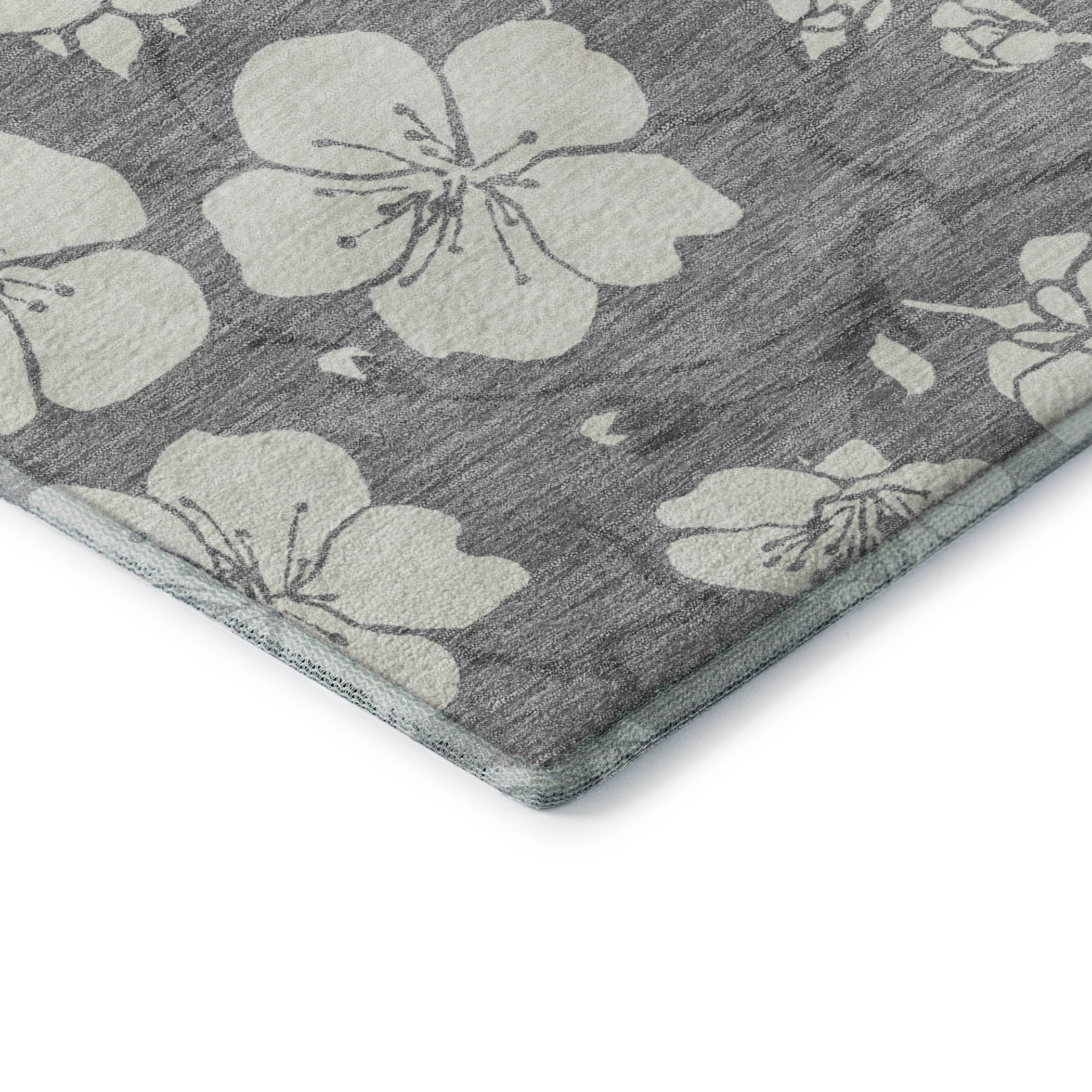 Oaxaca Machine Washable Transitional Gray Rug 1'8" x 2'6" #shape_Rectangle
