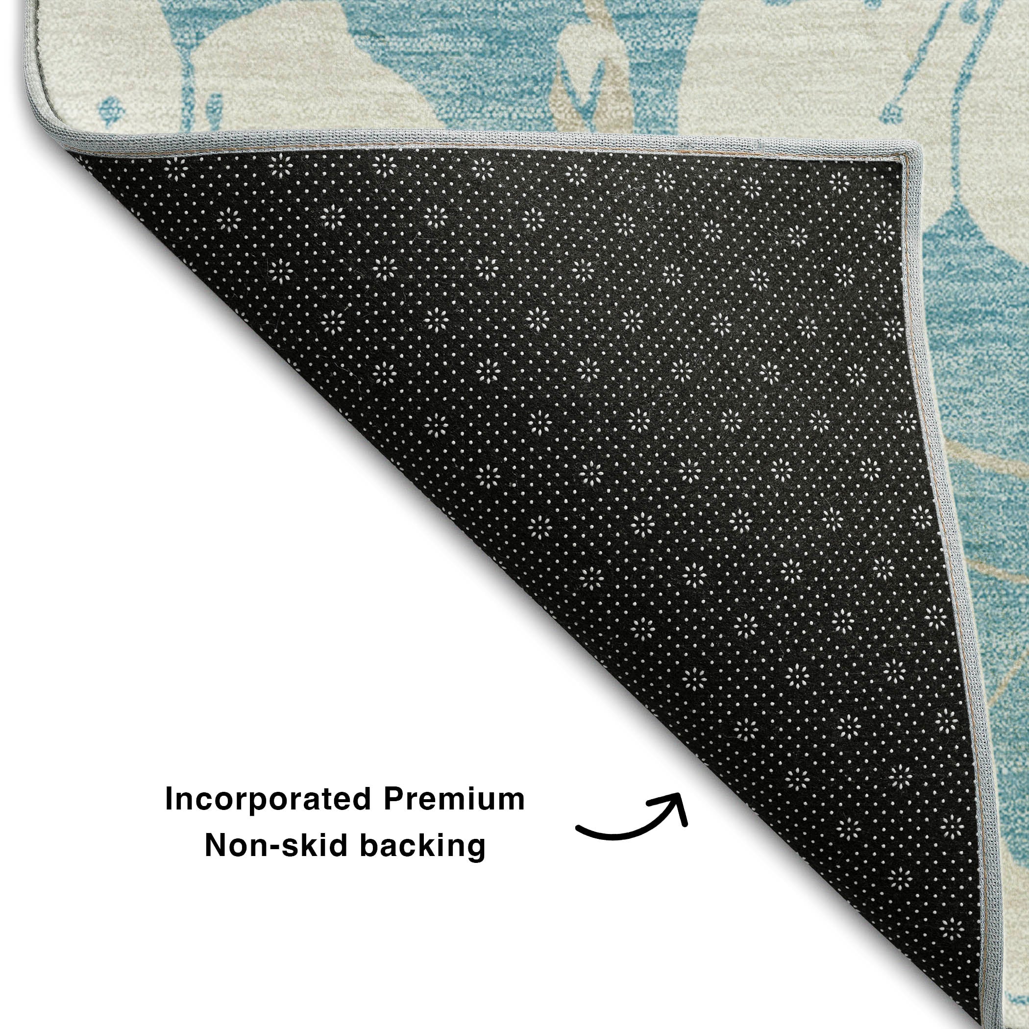 Oaxaca Machine Washable Transitional Sky Blue Rug 1'8" x 2'6" #shape_Rectangle
