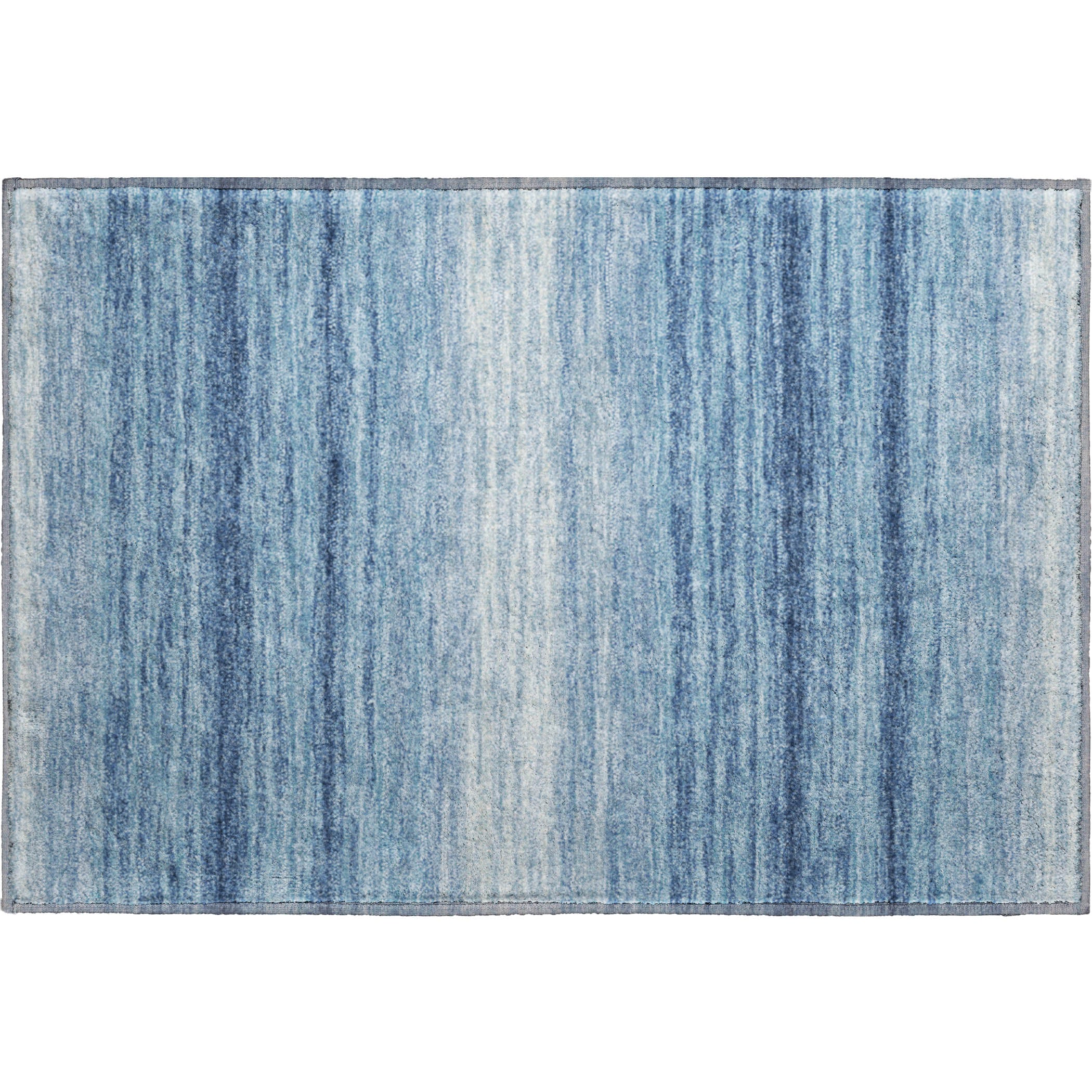 Tallinn Machine Washable Transitional Blue Rug 1'8" x 2'6" #shape_Rectangle