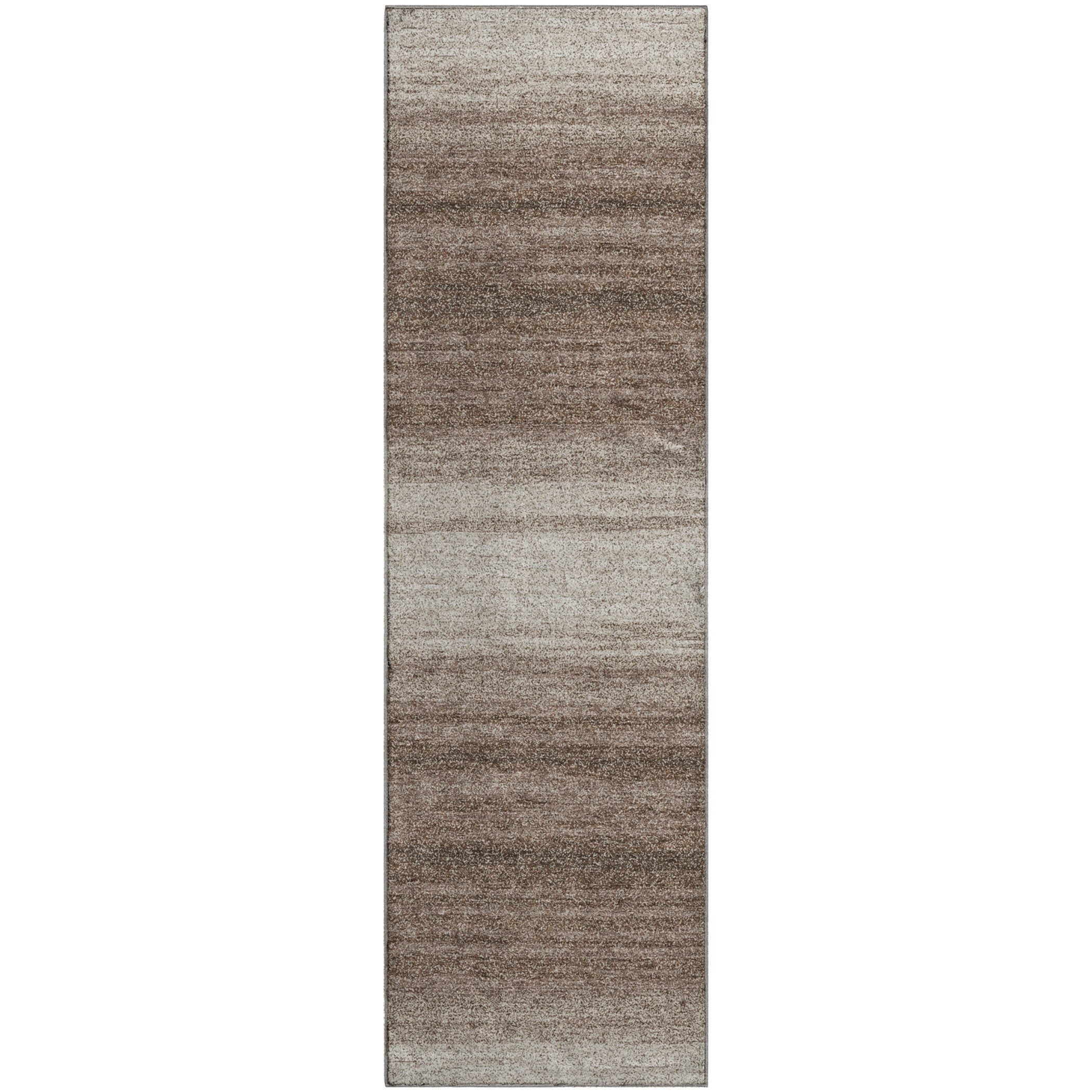 Tallinn Machine Washable Transitional Brown Rug 2'3" x 7'6" #shape_Runner