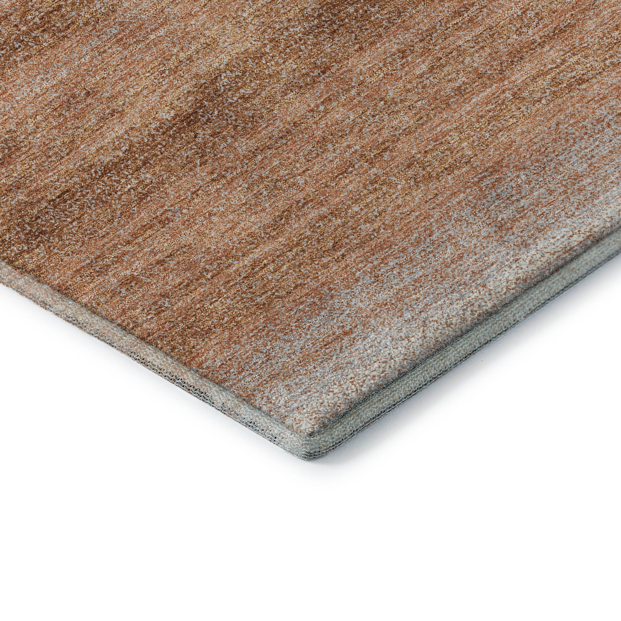 Tallinn Machine Washable Transitional Copper Orange Rug 1'8" x 2'6" #shape_Rectangle