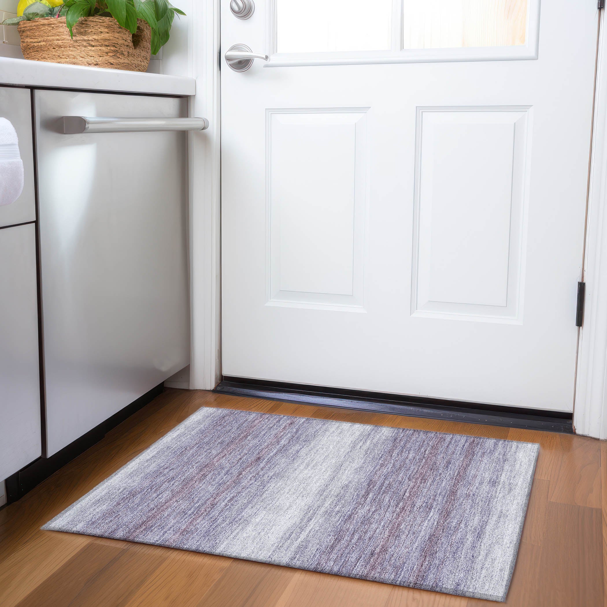 Tallinn Machine Washable Transitional Lavender Purple Rug 1'8" x 2'6" #shape_Rectangle