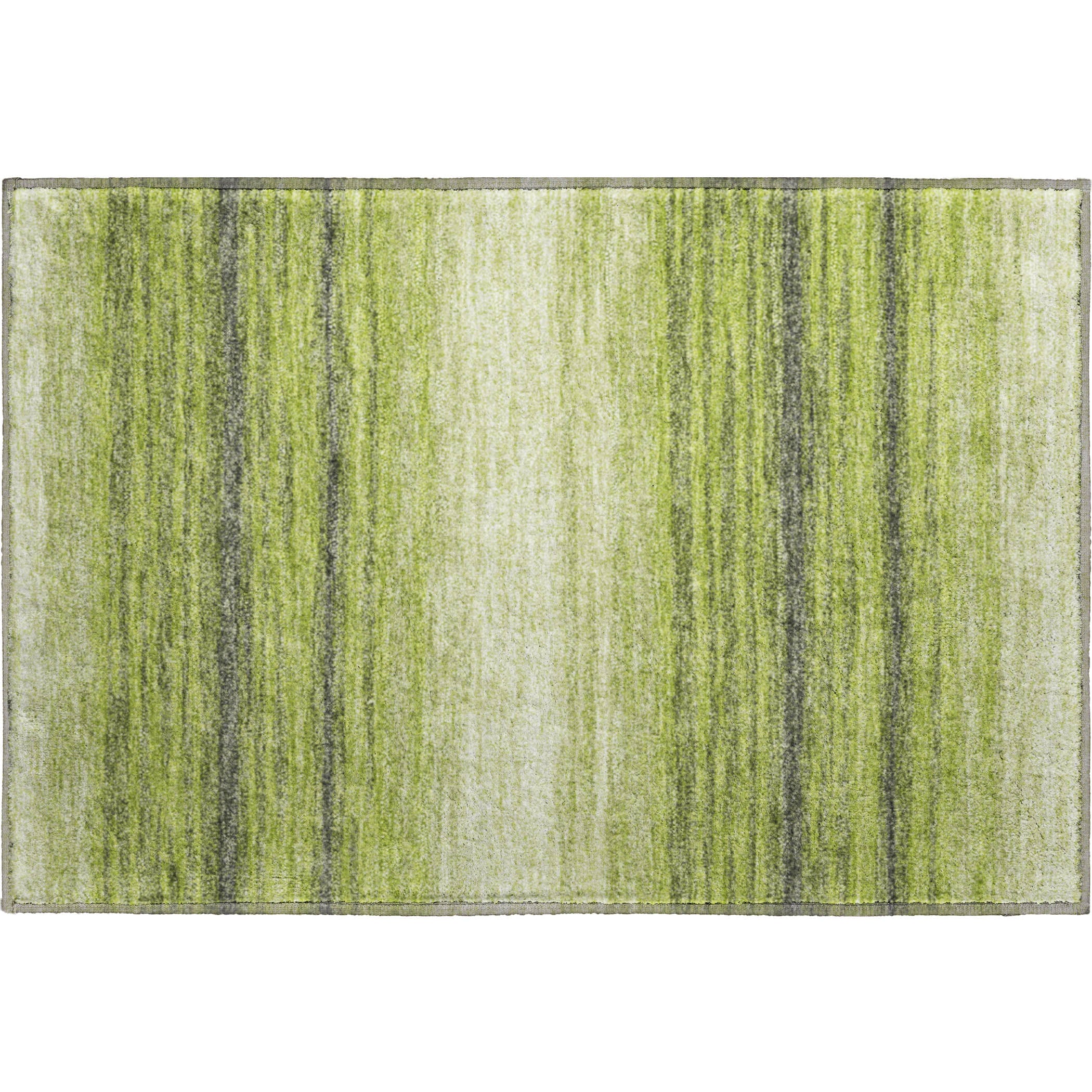 Tallinn Machine Washable Transitional Lime Green Rug 1'8" x 2'6" #shape_Rectangle