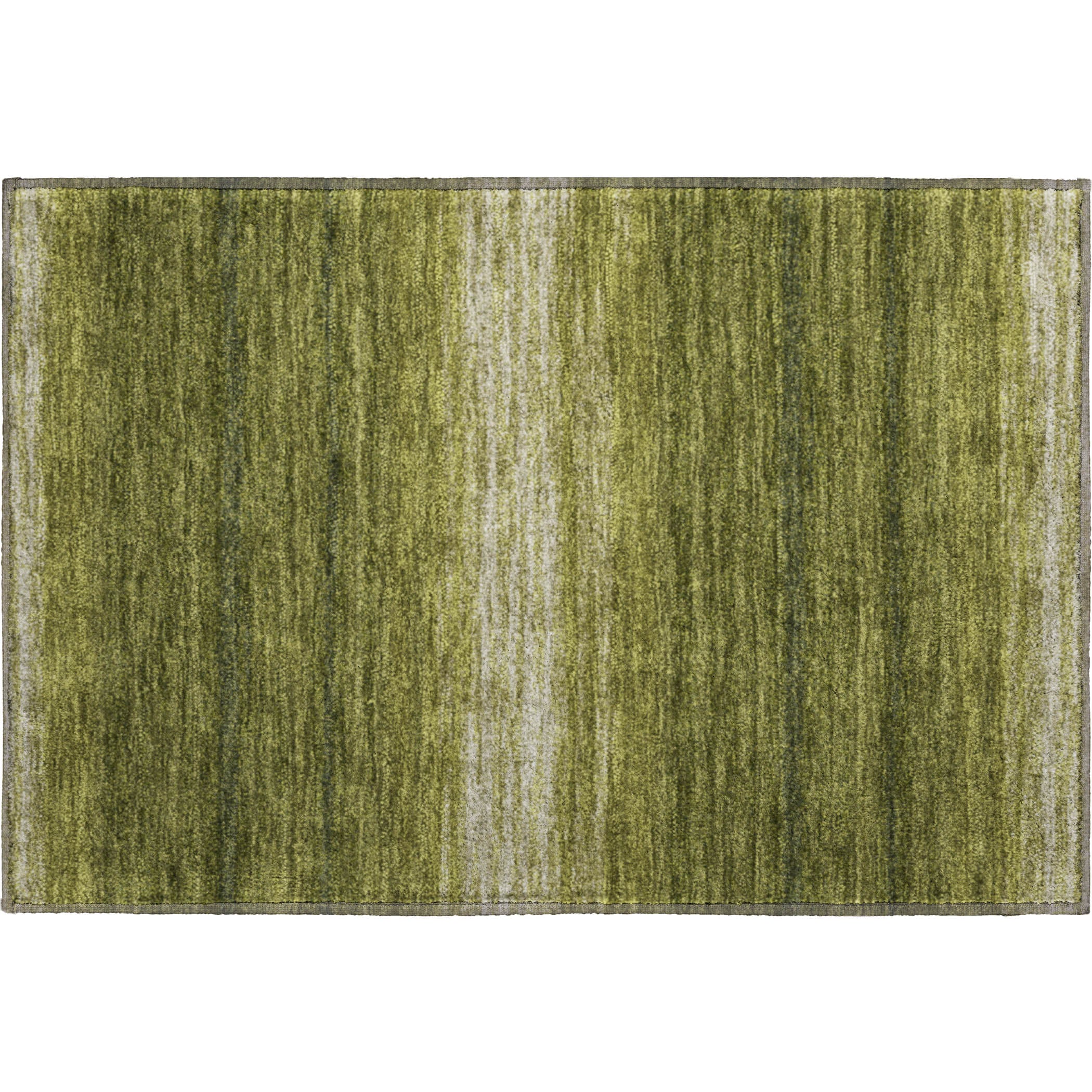 Tallinn Machine Washable Transitional Olive Green Rug 1'8" x 2'6" #shape_Rectangle