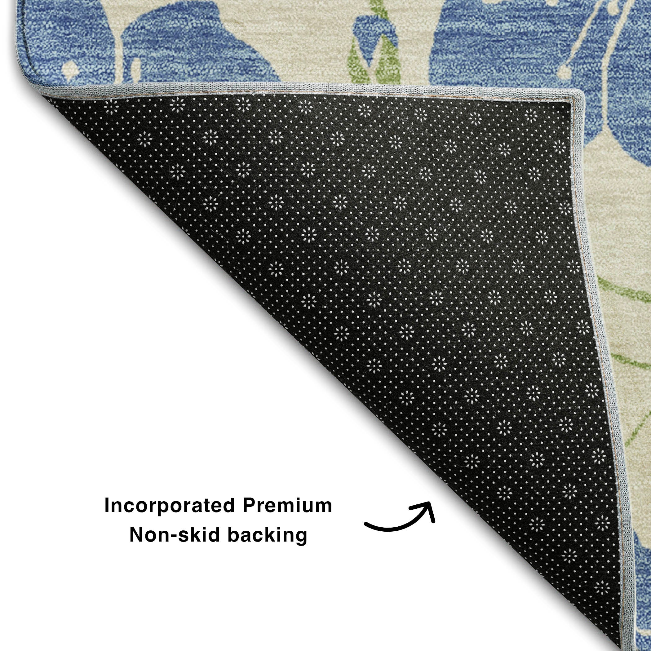 Chiang Mai Machine Washable Transitional Linen Ivory Rug 1'8" x 2'6" #shape_Rectangle