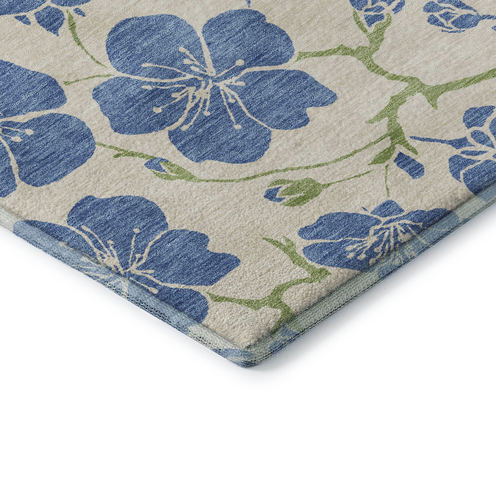 Chiang Mai Machine Washable Transitional Linen Ivory Rug 1'8" x 2'6" #shape_Rectangle