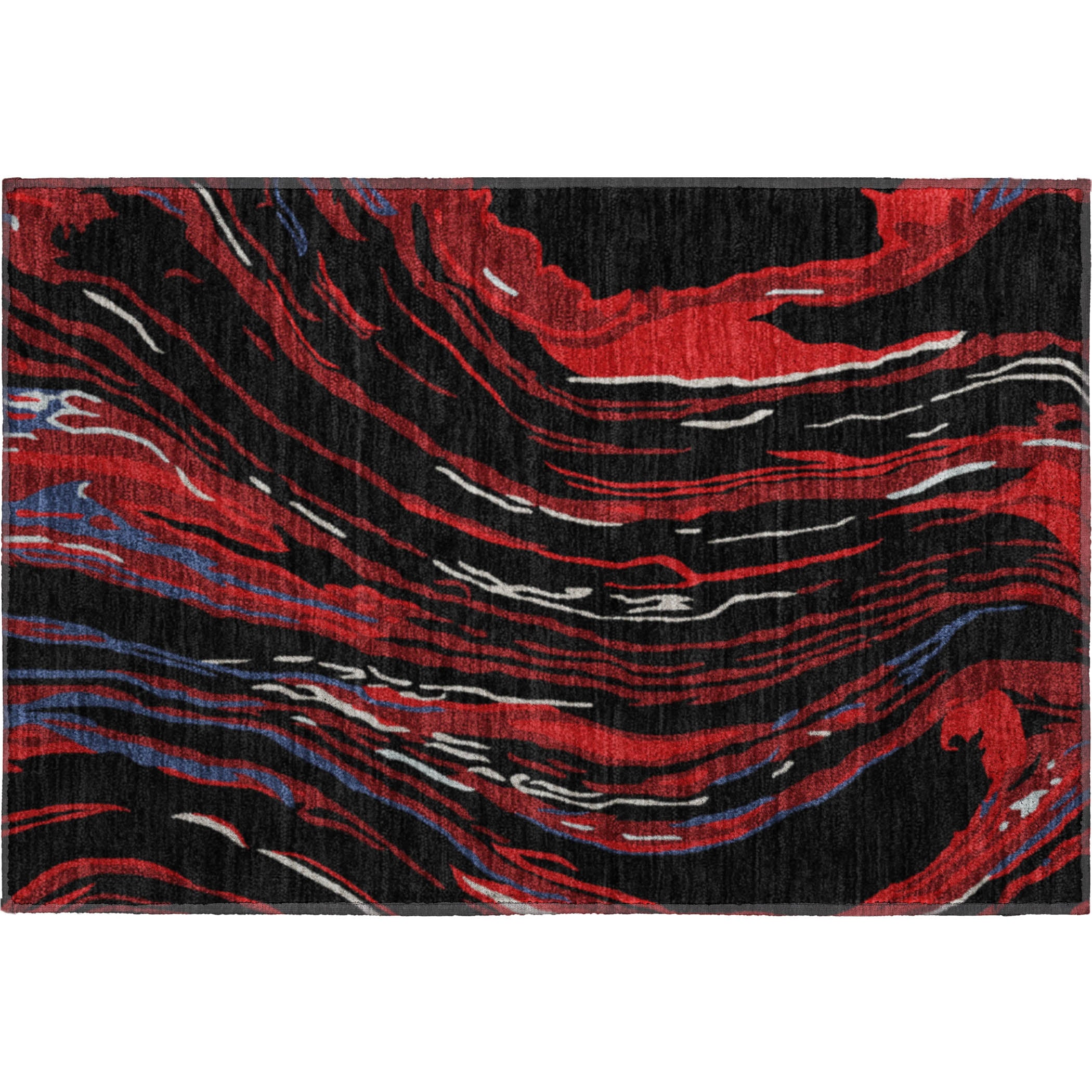 Bogota Machine Washable Transitional Black Rug 1'8" x 2'6" #shape_Rectangle