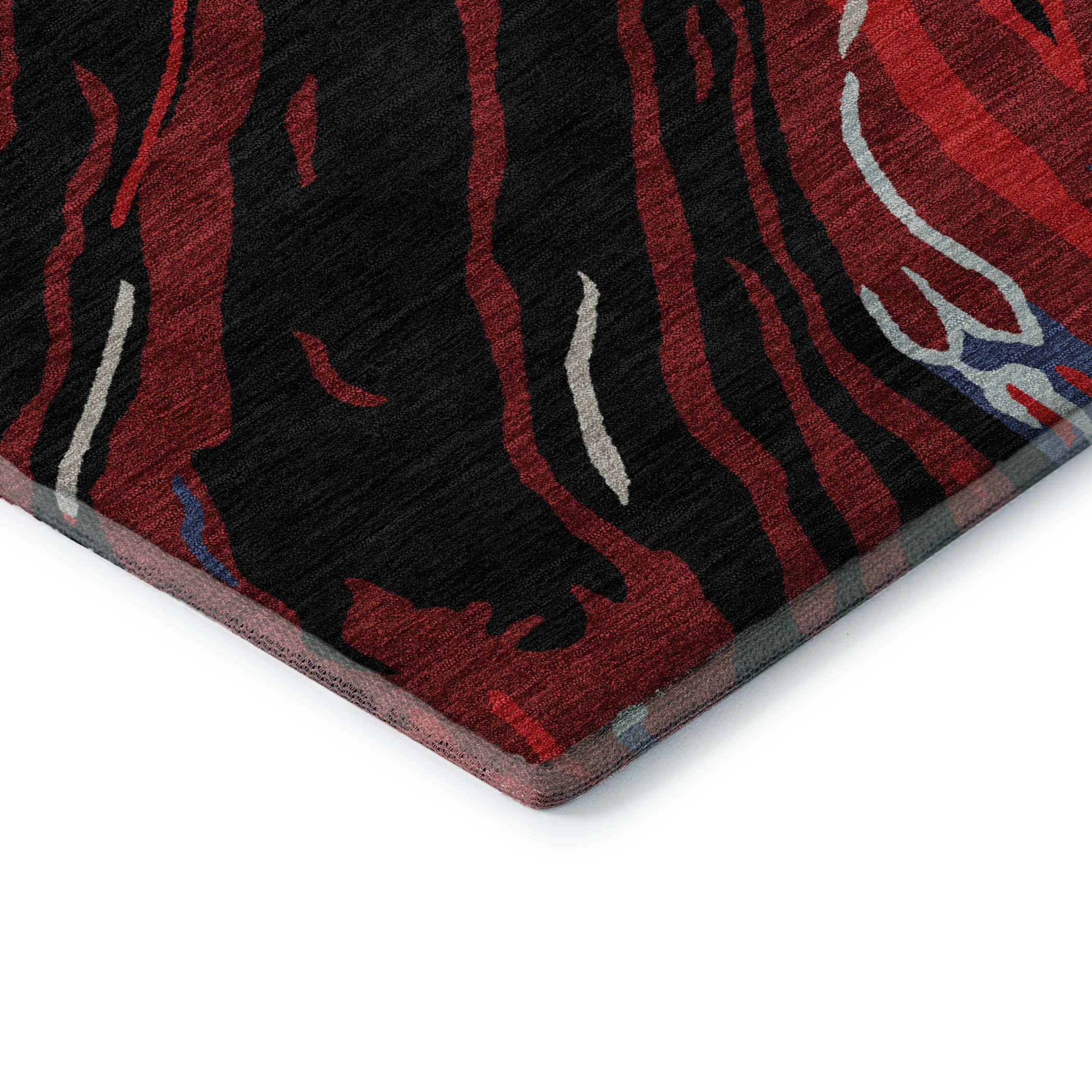 Bogota Machine Washable Transitional Black Rug 1'8" x 2'6" #shape_Rectangle