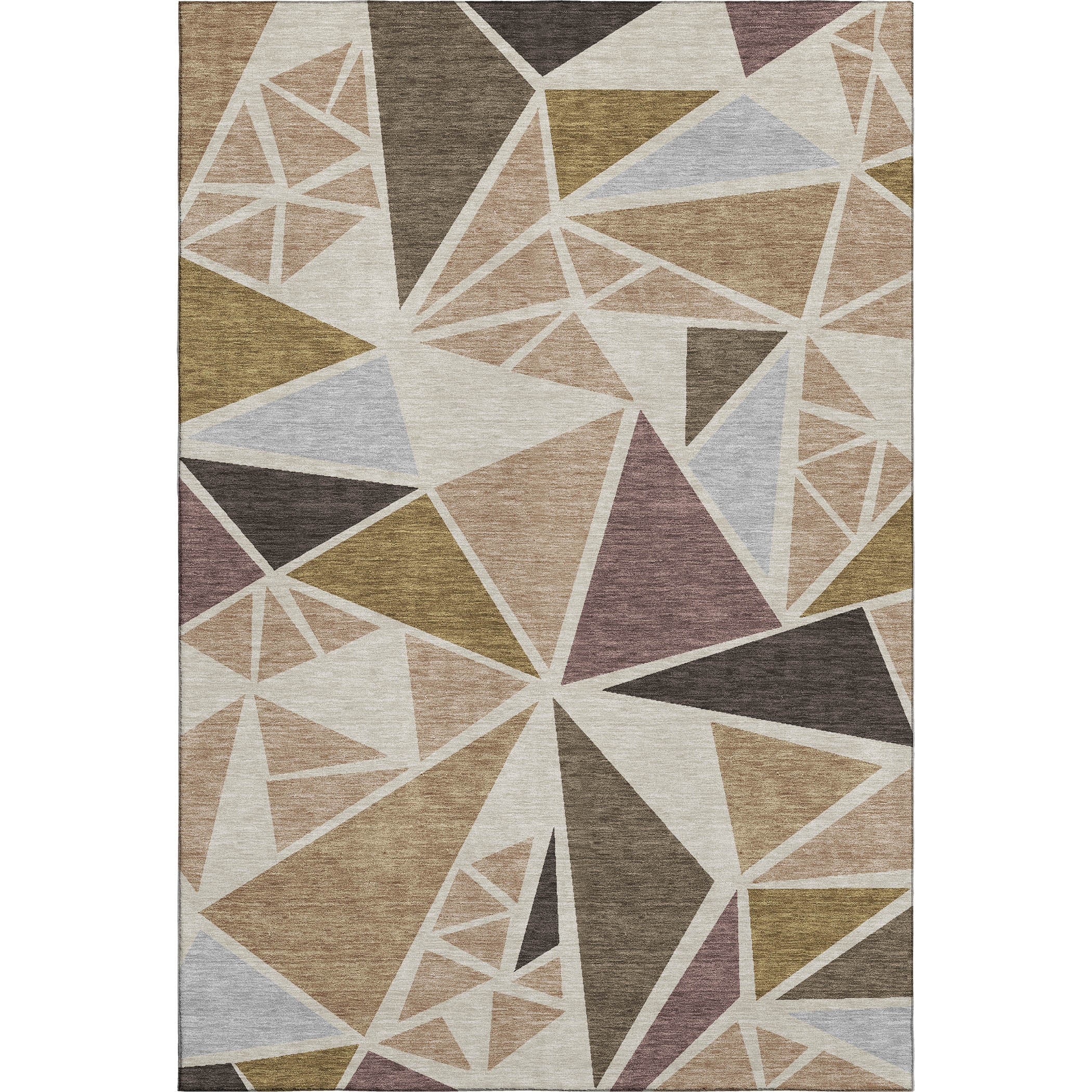 Valletta Machine Washable Transitional Beige Brown Rug 2'6" x 3'10" #shape_Rectangle