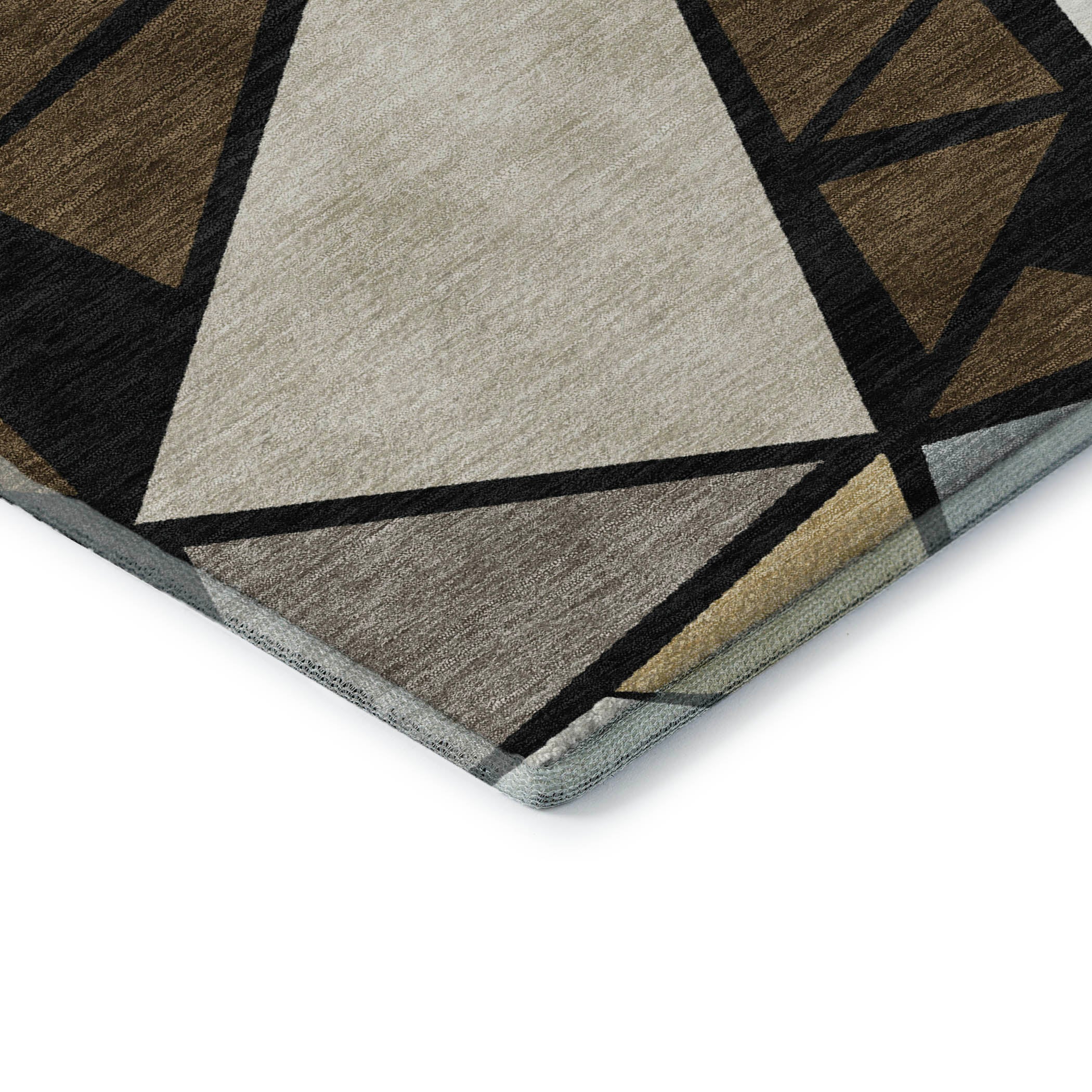 Valletta Machine Washable Transitional Brown Rug 1'8" x 2'6" #shape_Rectangle