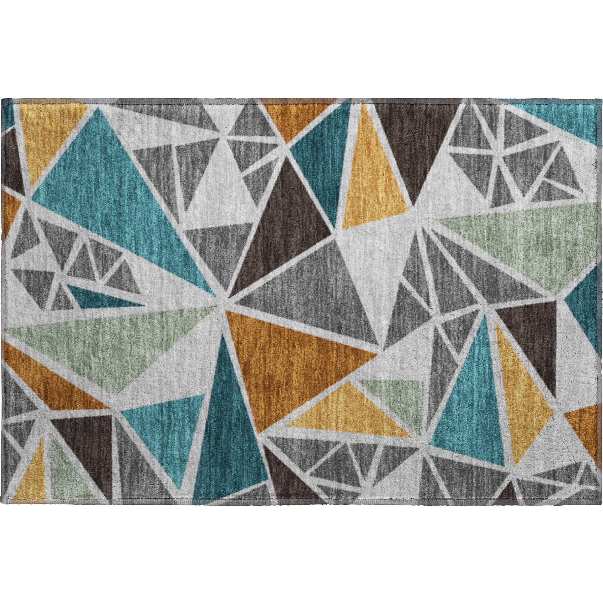 Valletta Machine Washable Transitional Gray Rug 1'8" x 2'6" #shape_Rectangle