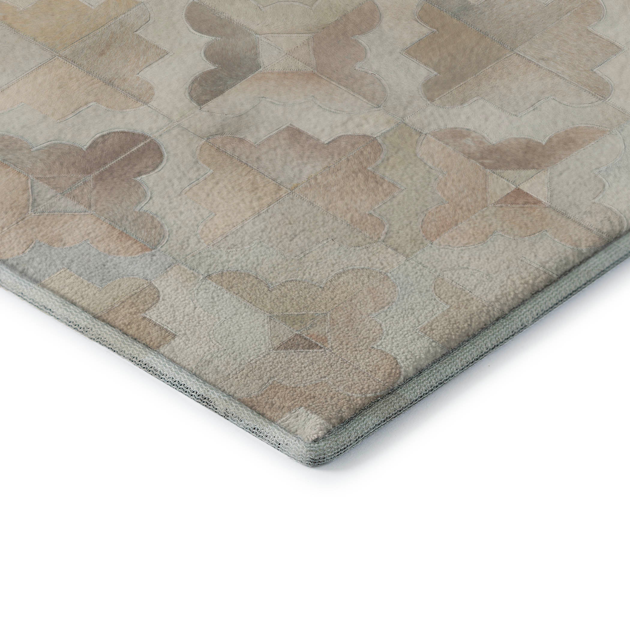 Ghent Machine Washable Cowhide Ivory Rug 1'8" x 2'6" #shape_Rectangle