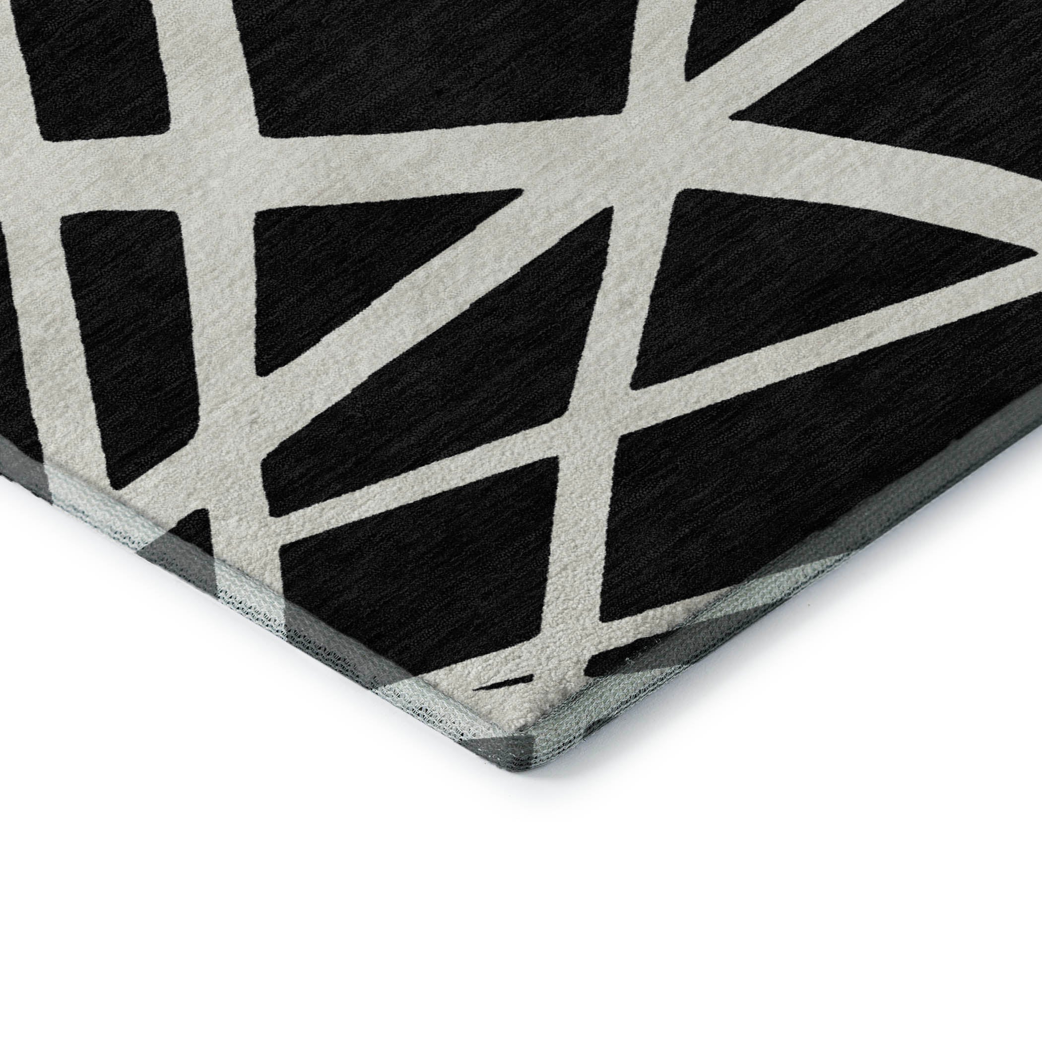 Bern Machine Washable Transitional Black Rug 1'8" x 2'6" #shape_Rectangle