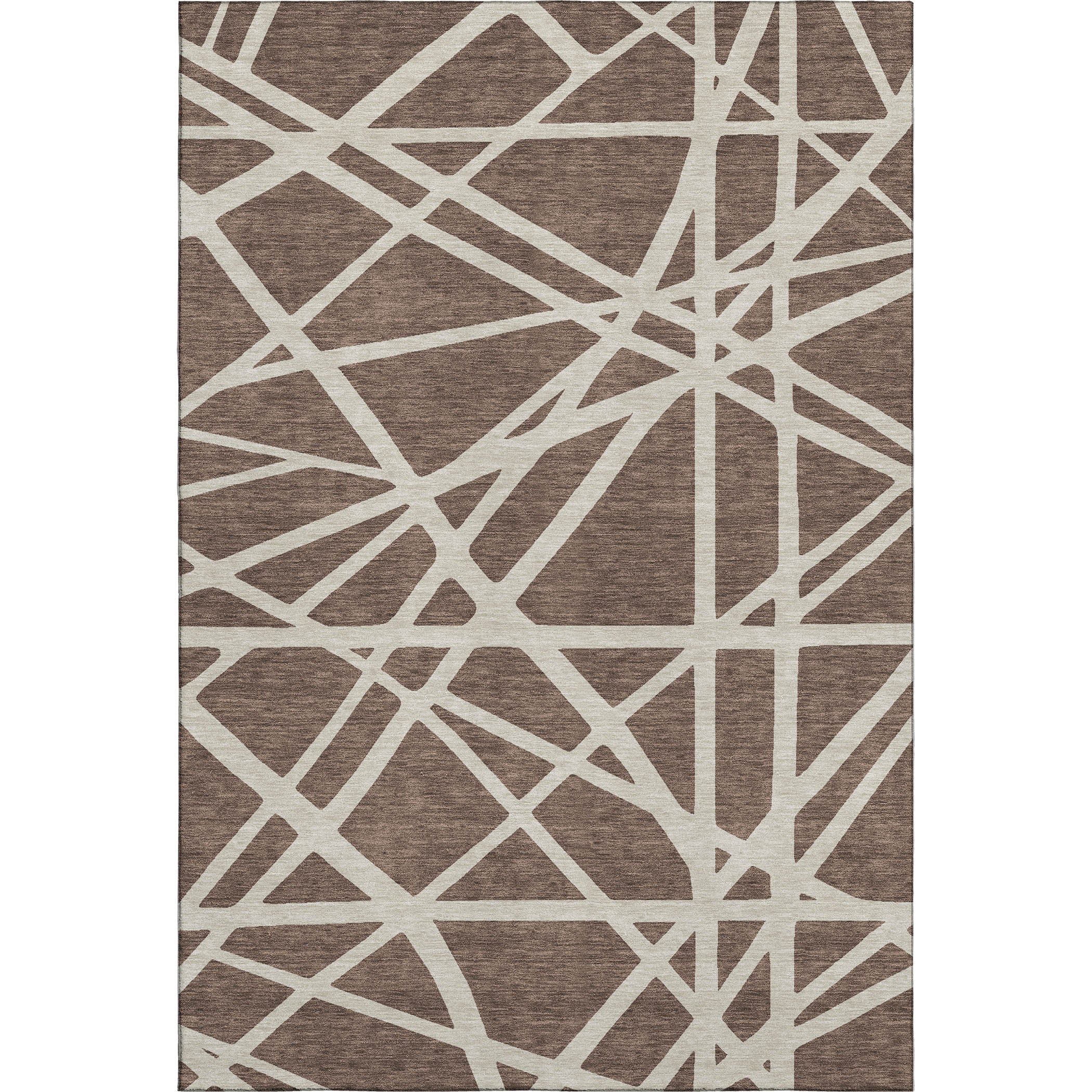 Bern Machine Washable Transitional Brown Rug 2'6" x 3'10" #shape_Rectangle