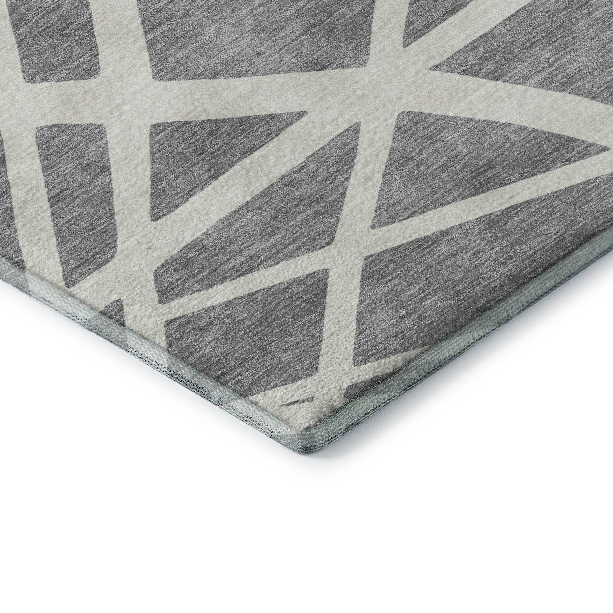 Bern Machine Washable Transitional Gray Rug 1'8" x 2'6" #shape_Rectangle