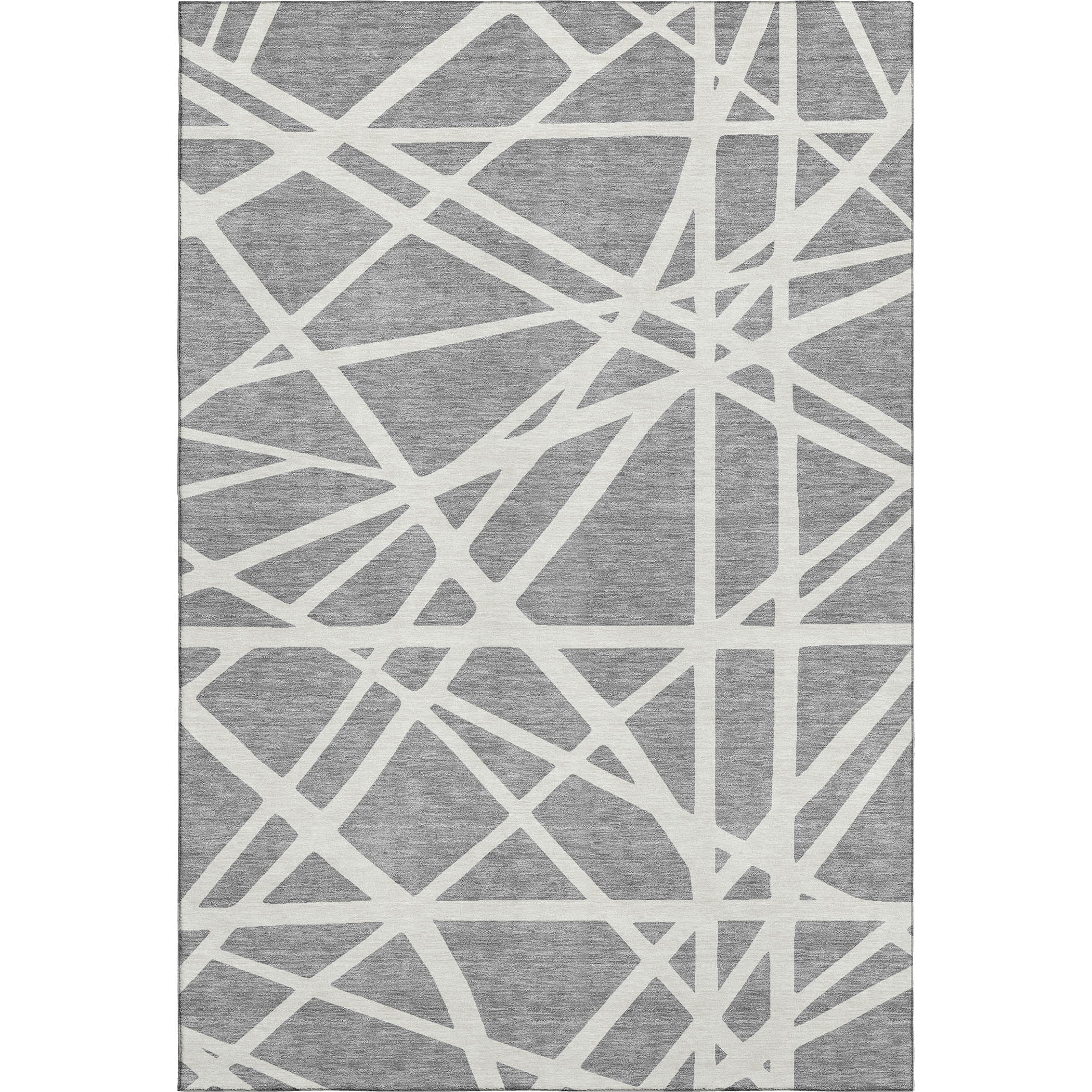 Bern Machine Washable Transitional Gray Rug 2'6" x 3'10" #shape_Rectangle