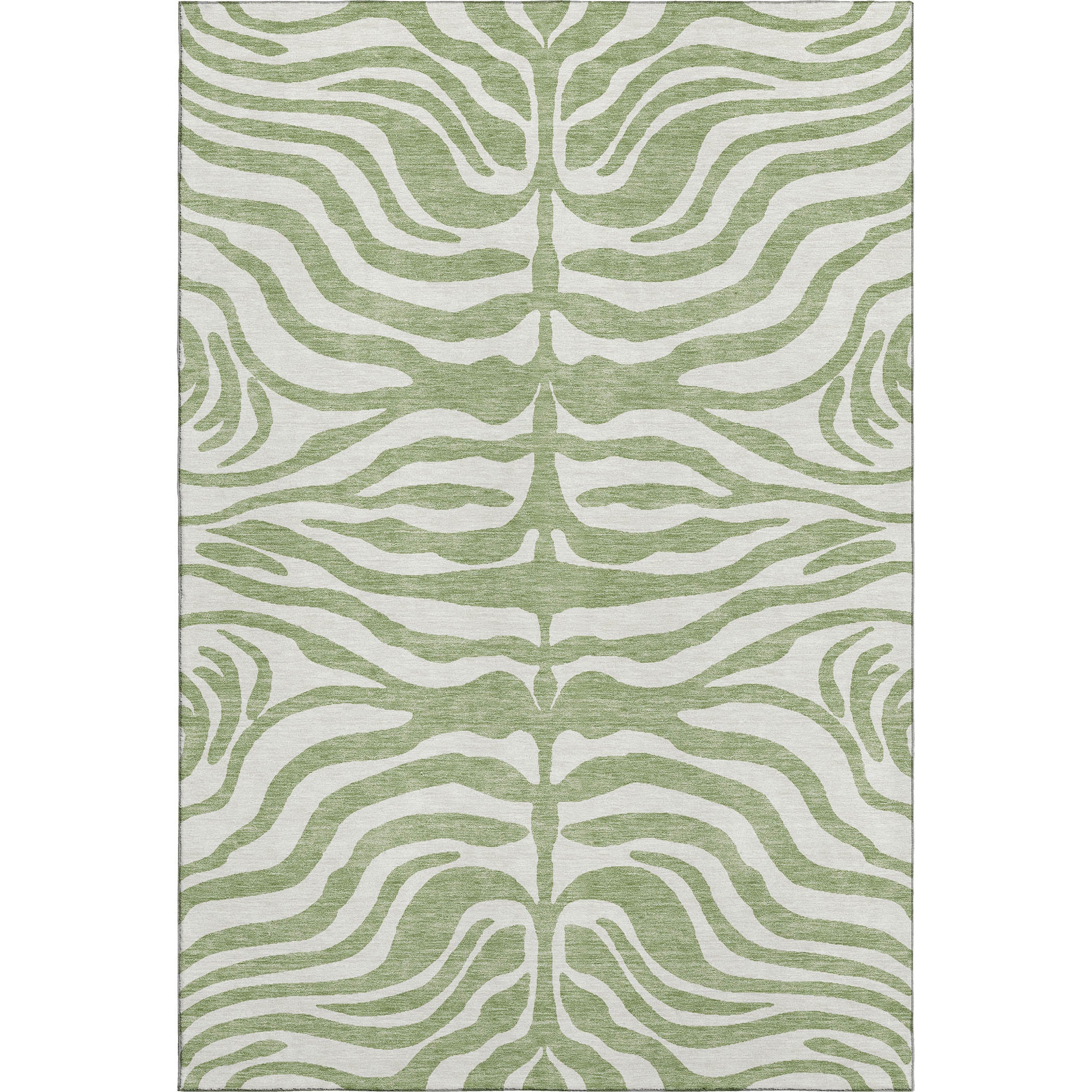 Dubrovnik Machine Washable Transitional Aloe Green Rug 2'6" x 3'10" #shape_Rectangle