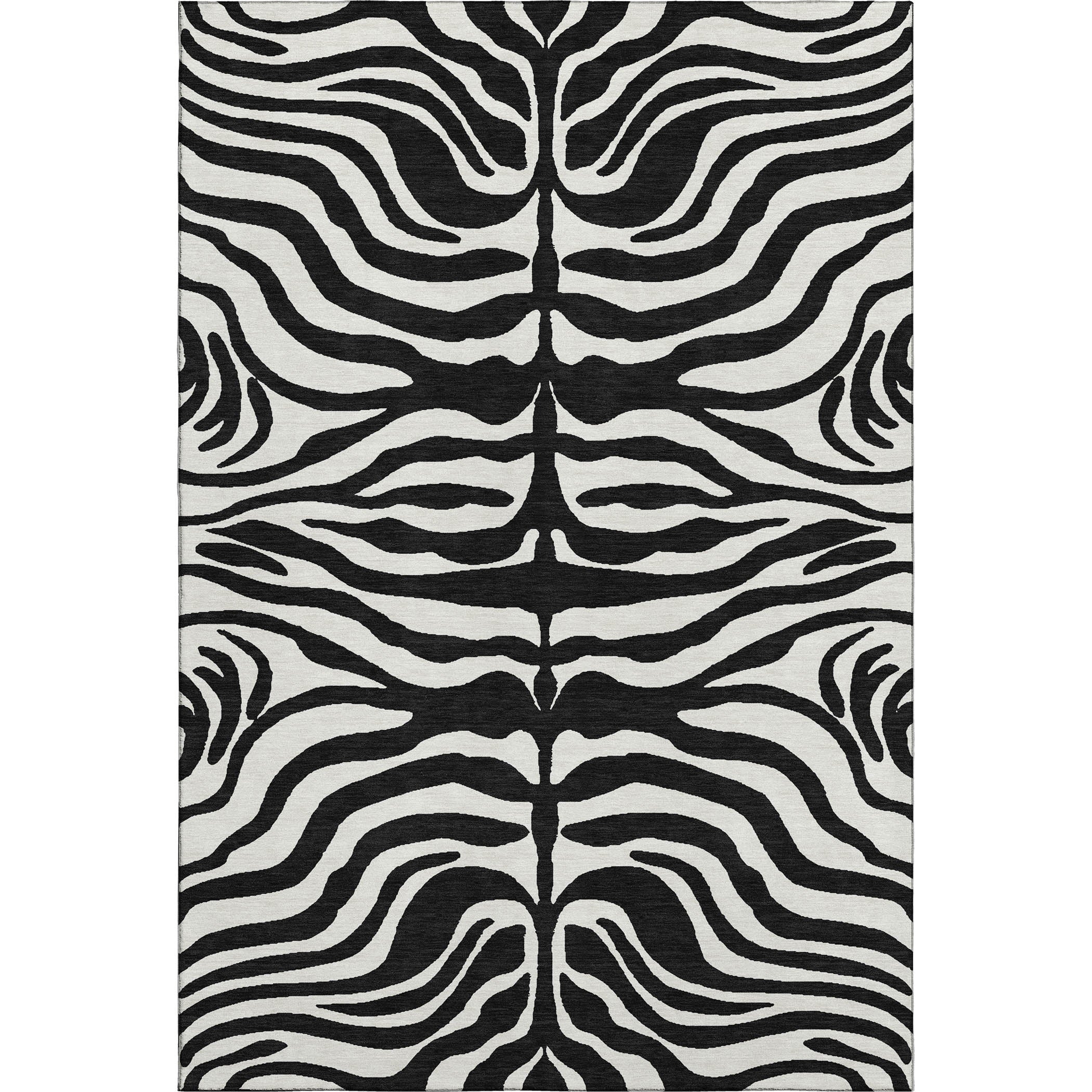 Dubrovnik Machine Washable Transitional Black Rug 2'6" x 3'10" #shape_Rectangle