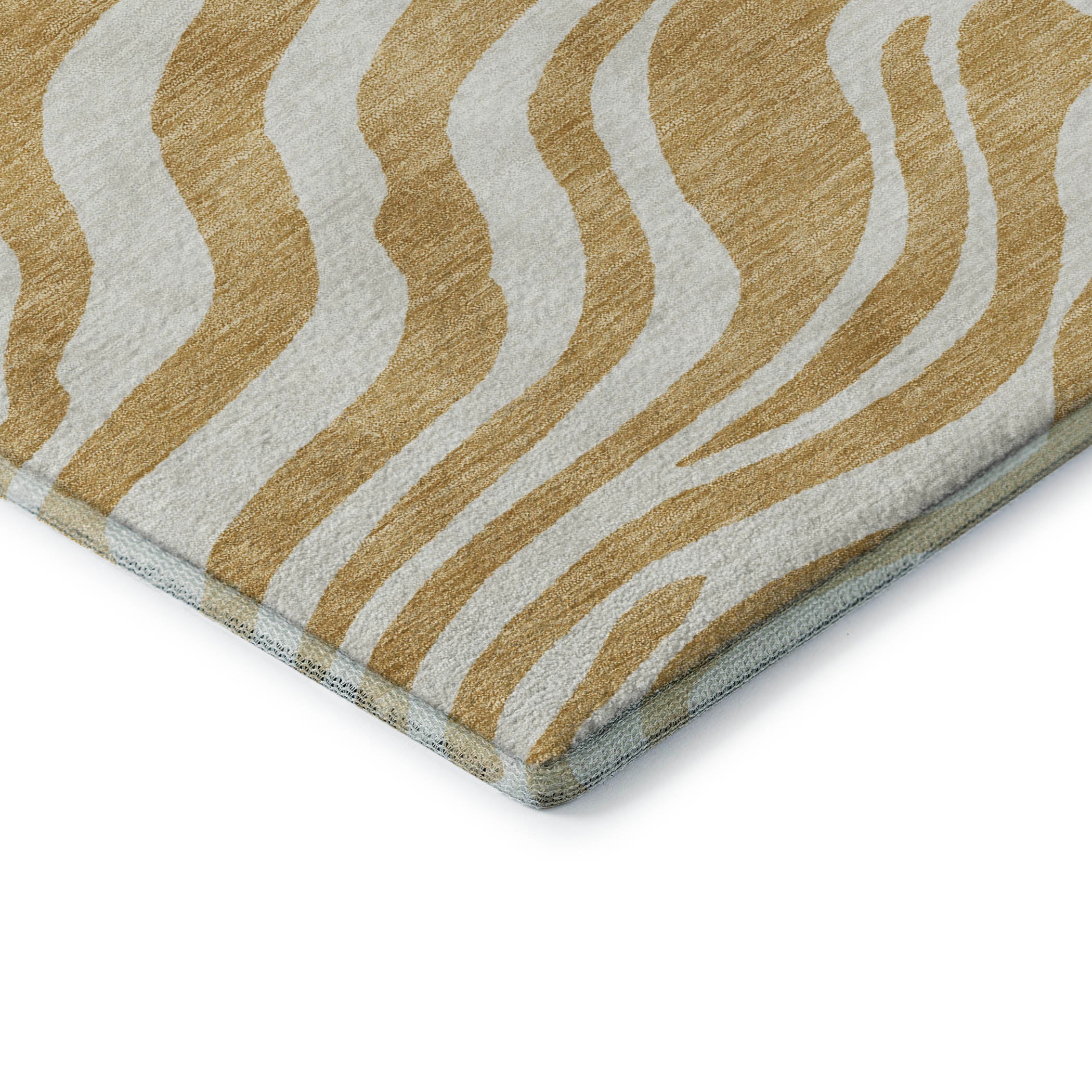 Dubrovnik Machine Washable Transitional Gold Rug 1'8" x 2'6" #shape_Rectangle