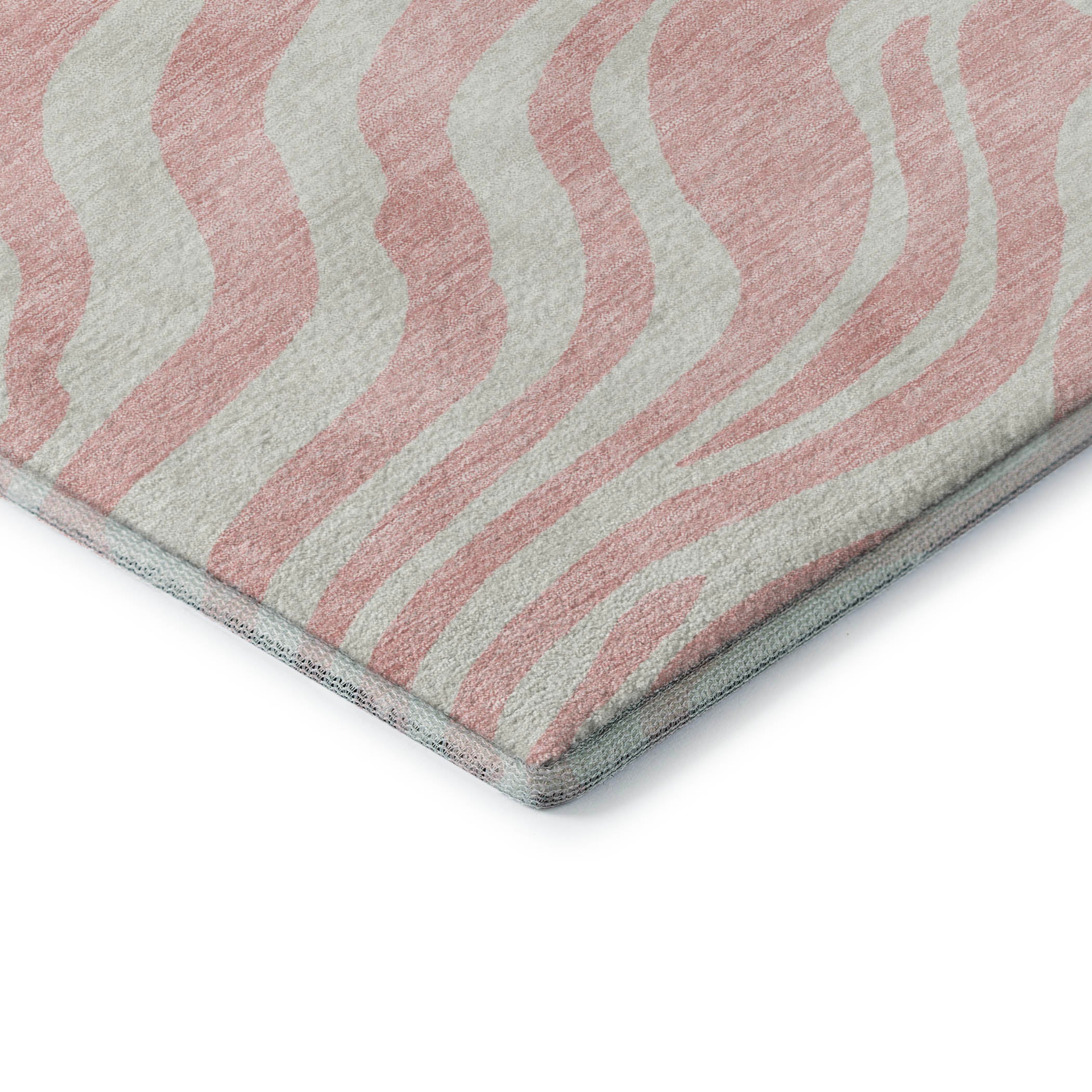 Dubrovnik Machine Washable Transitional Pink Rug 1'8" x 2'6" #shape_Rectangle