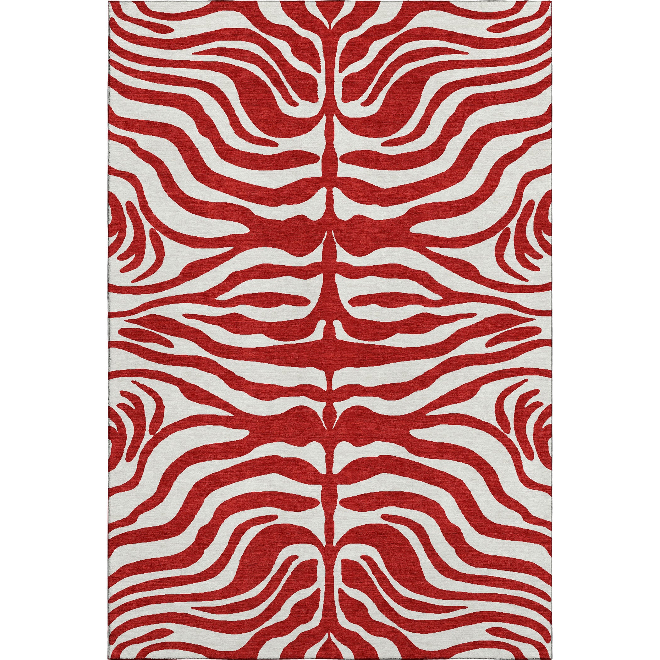 Dubrovnik Machine Washable Transitional Red Rug 2'6" x 3'10" #shape_Rectangle