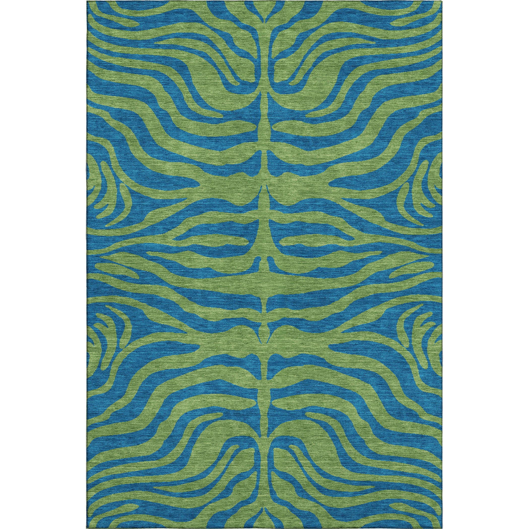 Reykjavik Machine Washable Transitional Green Rug 2'6" x 3'10" #shape_Rectangle
