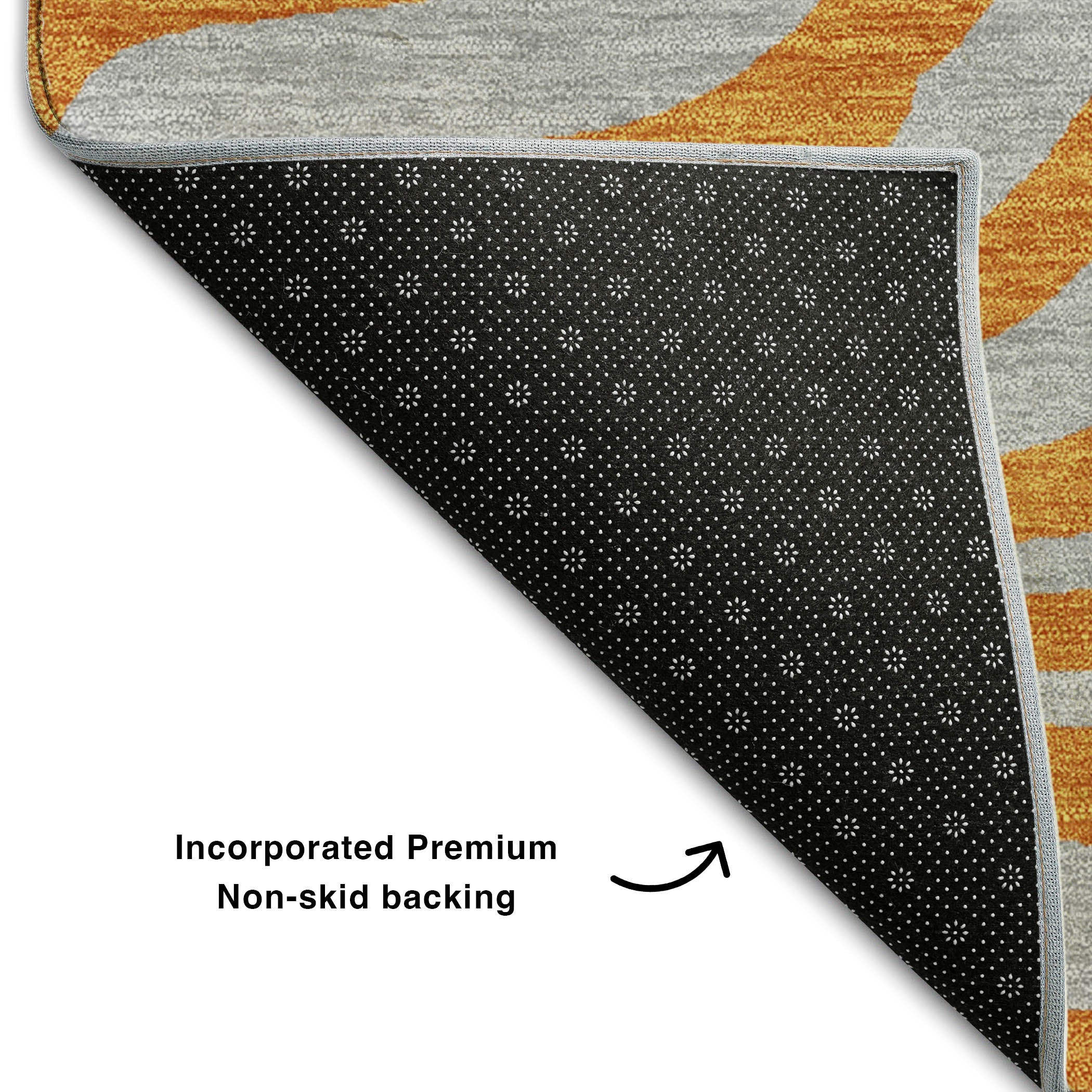 Reykjavik Machine Washable Transitional Orange Rug 1'8" x 2'6" #shape_Rectangle