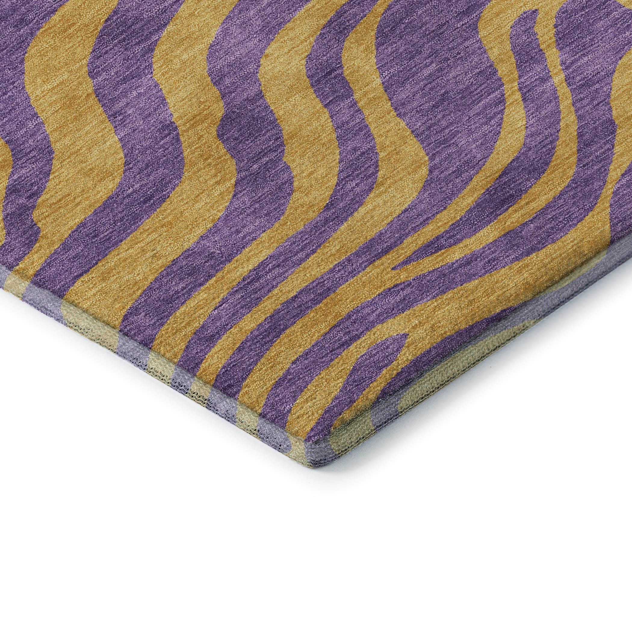 Reykjavik Machine Washable Transitional Purple Rug 1'8" x 2'6" #shape_Rectangle