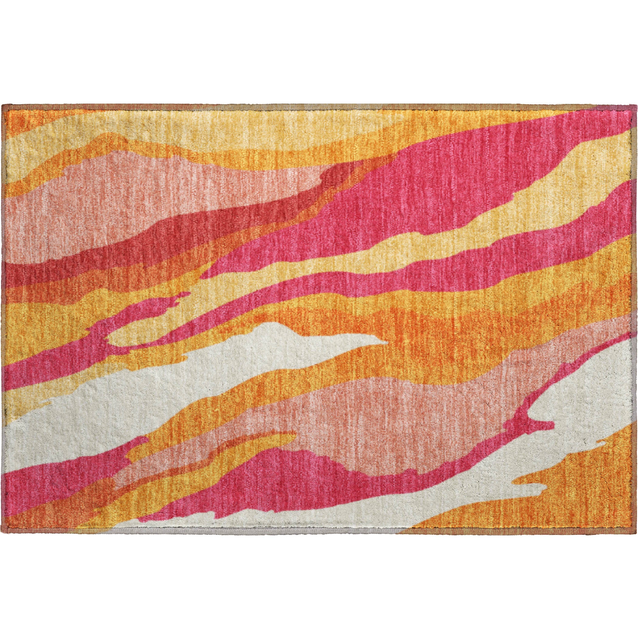 Baku Machine Washable Transitional Blush Pink Rug 1'8" x 2'6" #shape_Rectangle