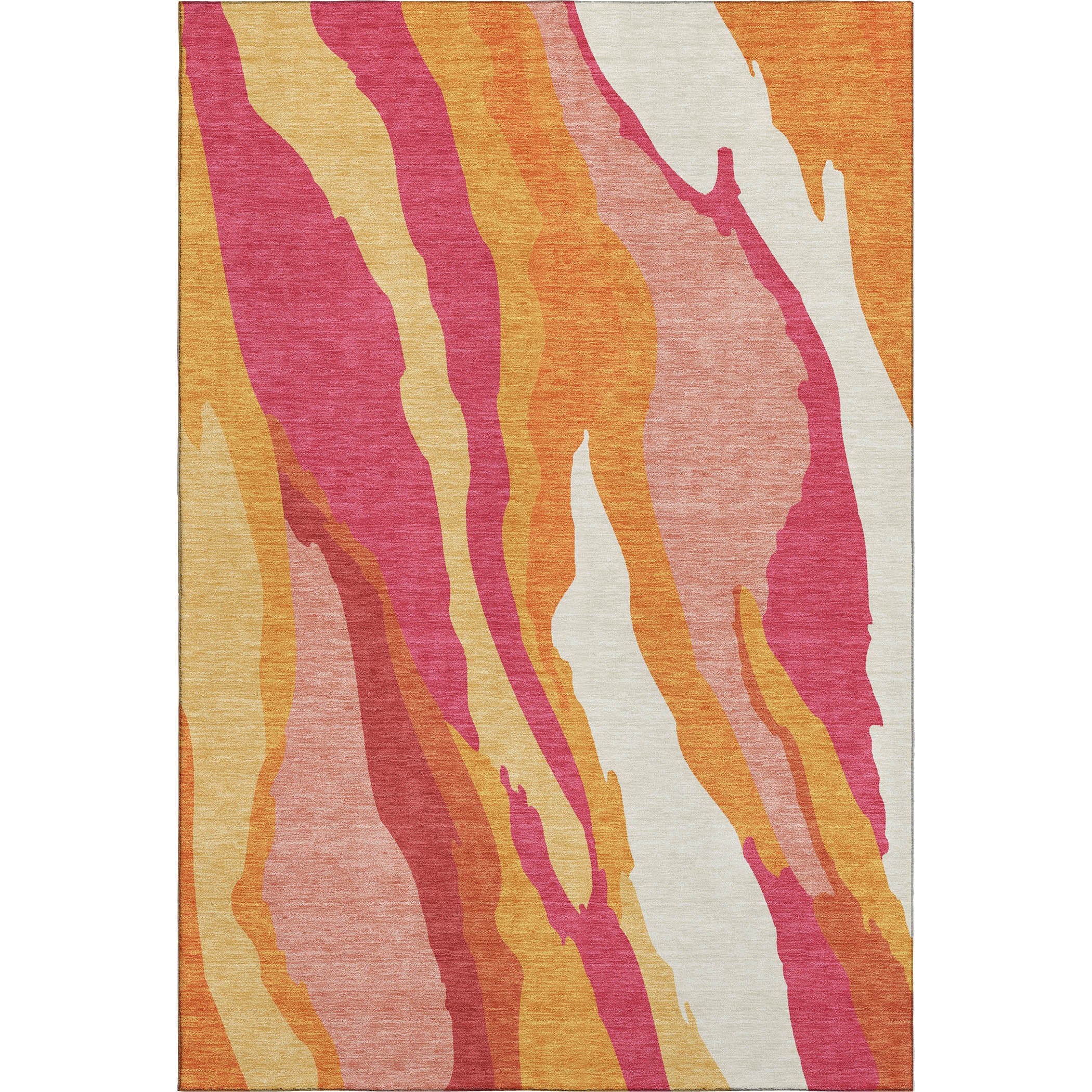 Baku Machine Washable Transitional Blush Pink Rug 2'6" x 3'10" #shape_Rectangle