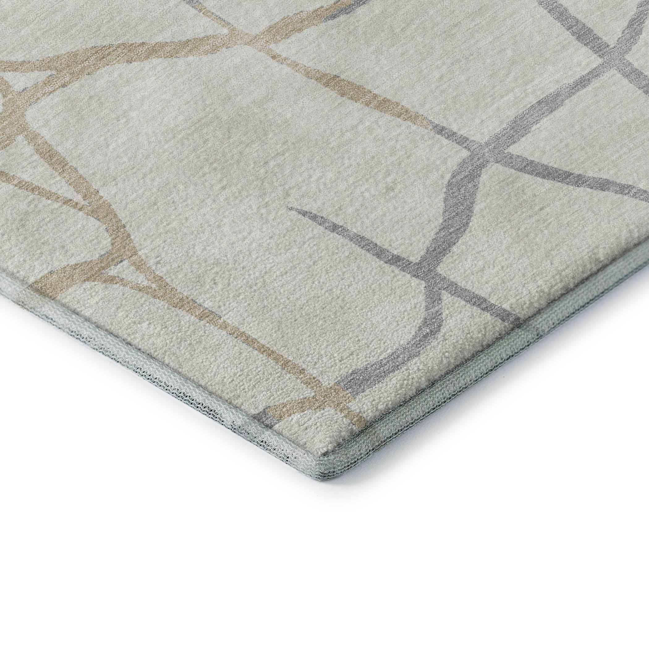 Dubrovnik Machine Washable Transitional Ivory Rug 1'8" x 2'6" #shape_Rectangle