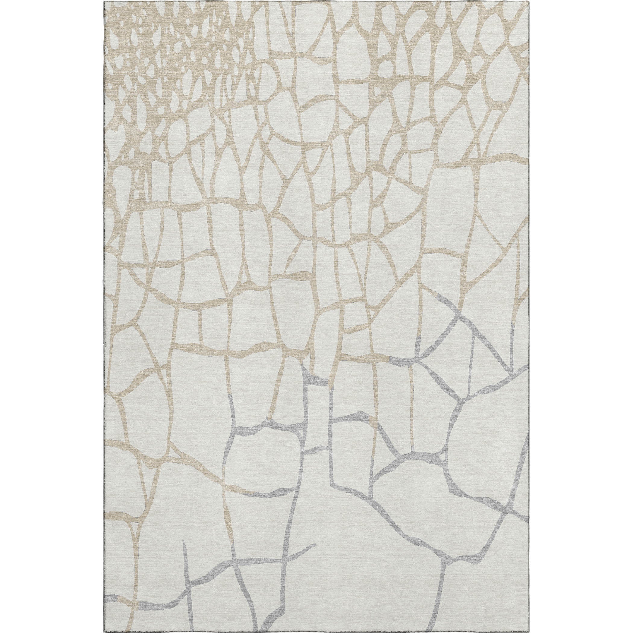 Dubrovnik Machine Washable Transitional Ivory Rug 2'6" x 3'10" #shape_Rectangle