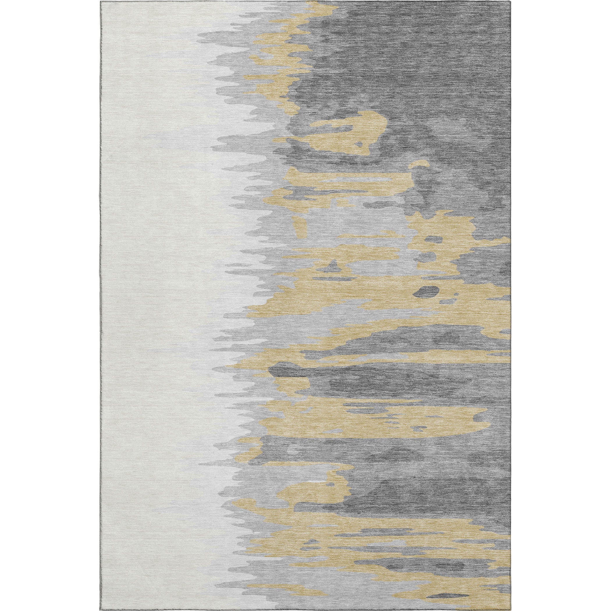 Dubrovnik Machine Washable Transitional Gray Rug 2'6" x 3'10" #shape_Rectangle