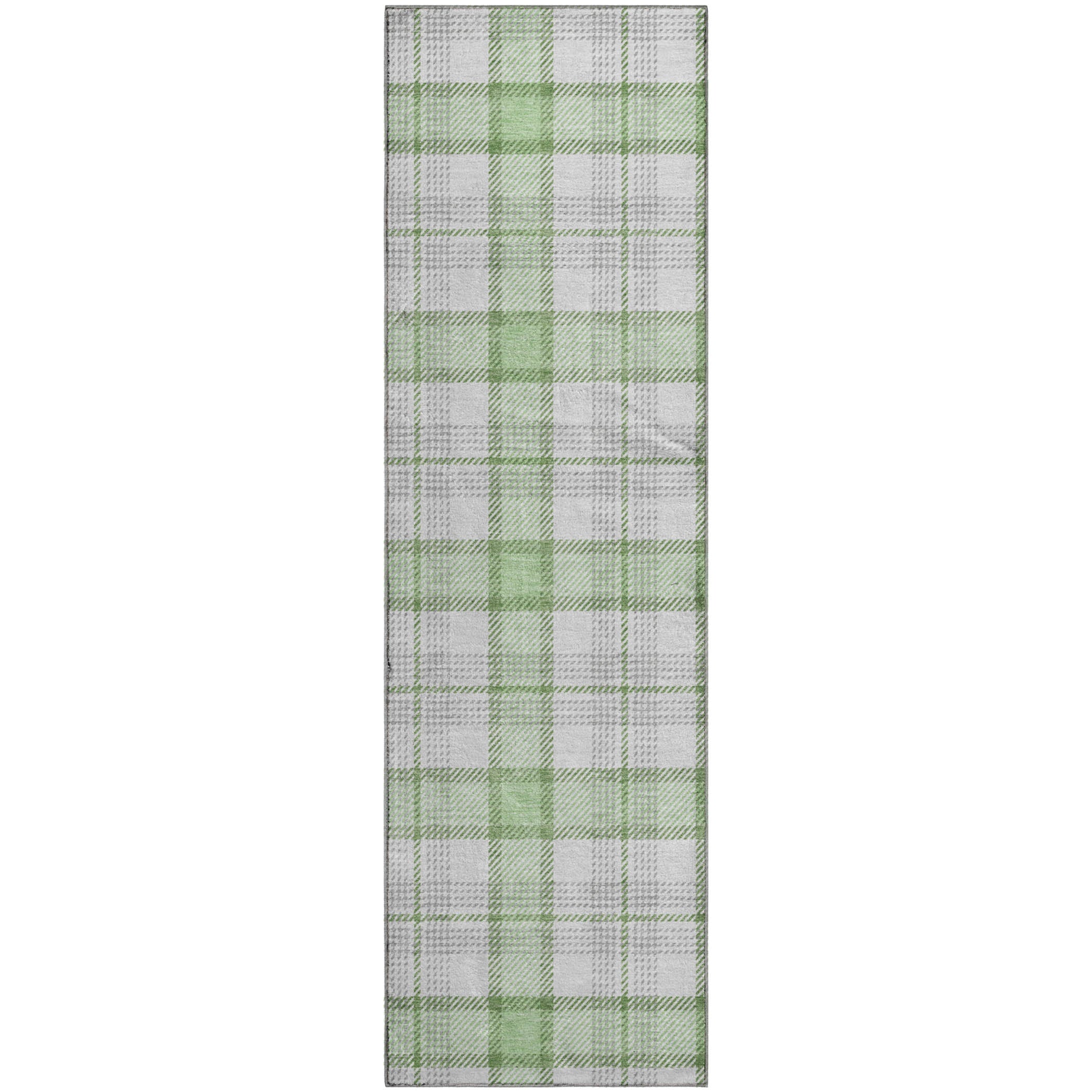 Marrakech Machine Washable Transitional Mint Green Rug 2'3" x 7'6" #shape_Runner