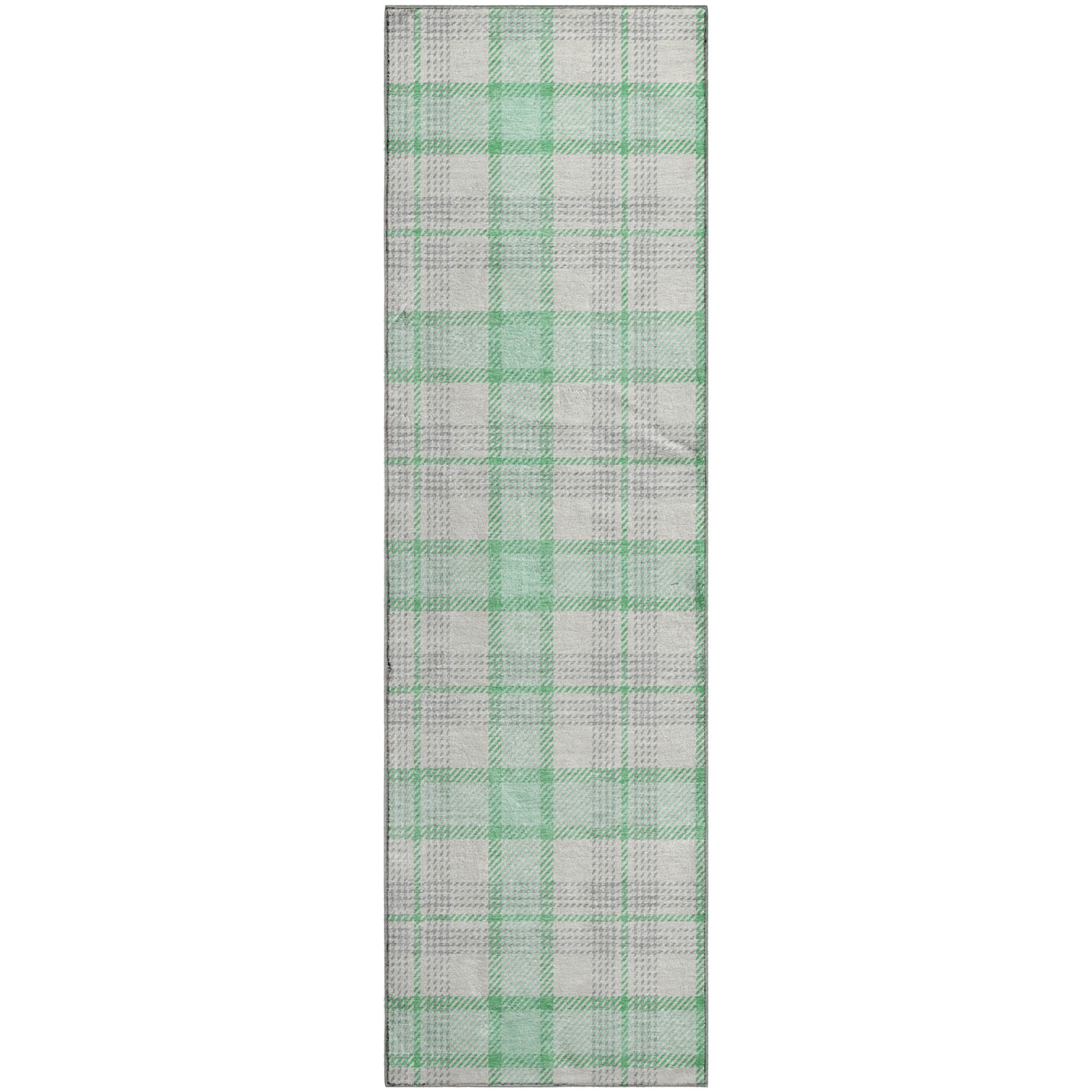 Marrakech Machine Washable Transitional Seafoam Blue Rug 2'3" x 7'6" #shape_Runner