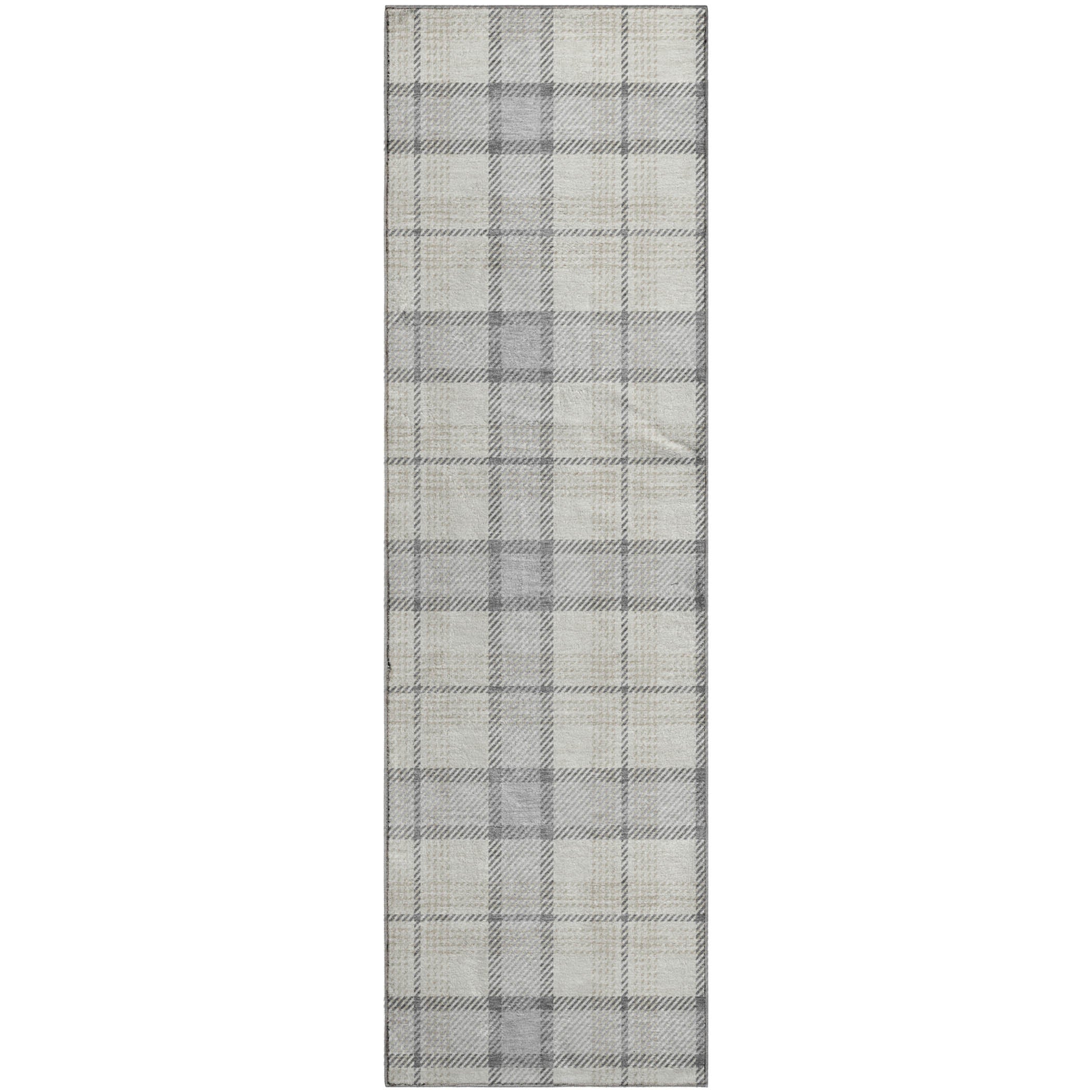 Marrakech Machine Washable Transitional Silver Gray Rug 2'3" x 7'6" #shape_Runner