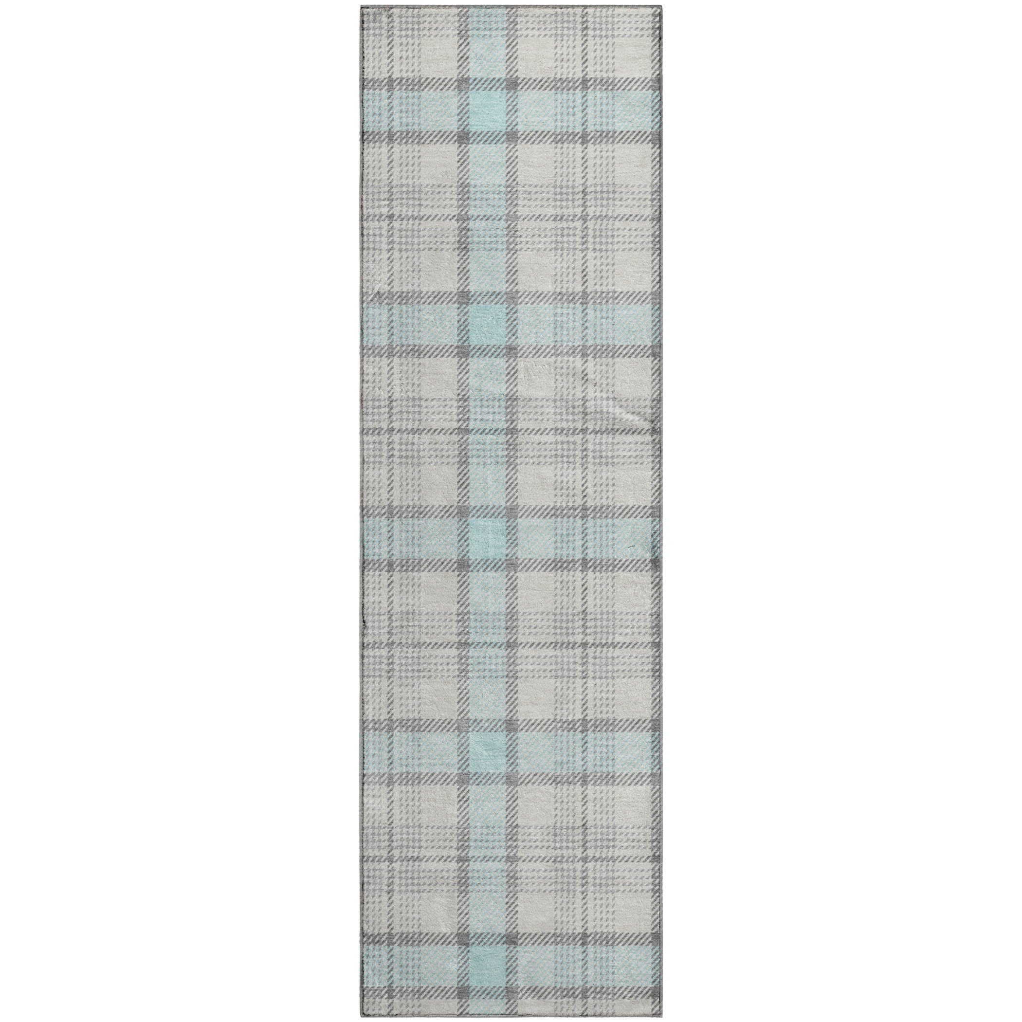 Marrakech Machine Washable Transitional Sky Blue Rug 2'3" x 7'6" #shape_Runner