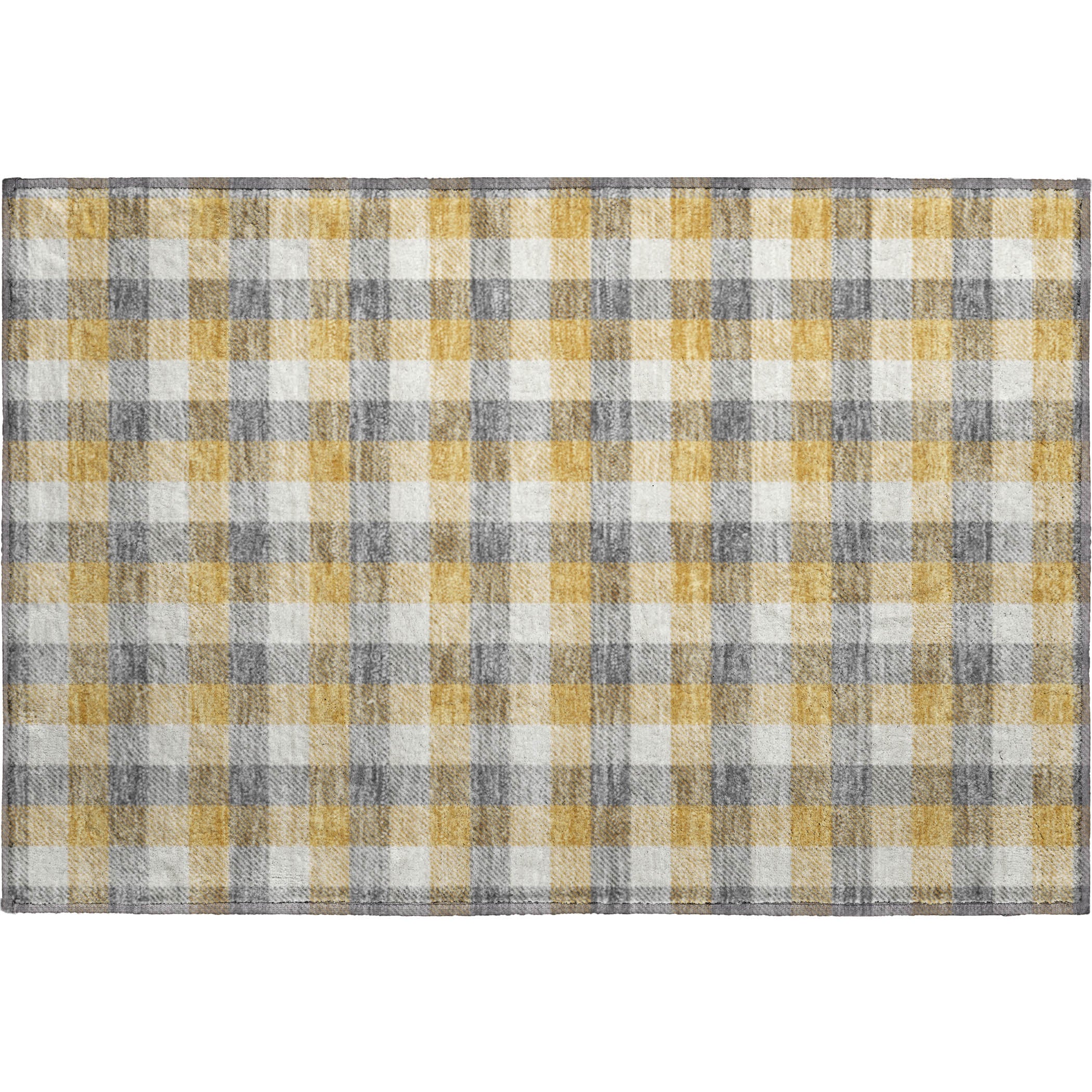 Seoul Machine Washable Transitional Gray Rug 1'8" x 2'6" #shape_Rectangle