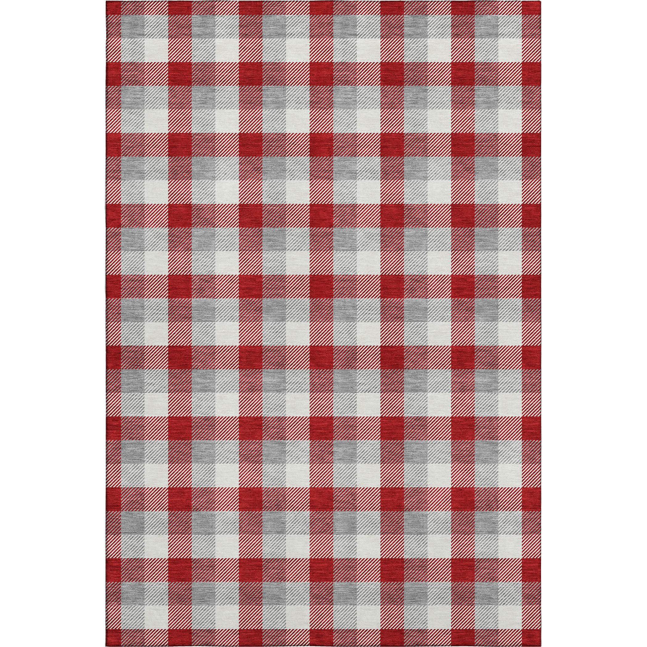 Seoul Machine Washable Transitional Red Rug 2'6" x 3'10" #shape_Rectangle