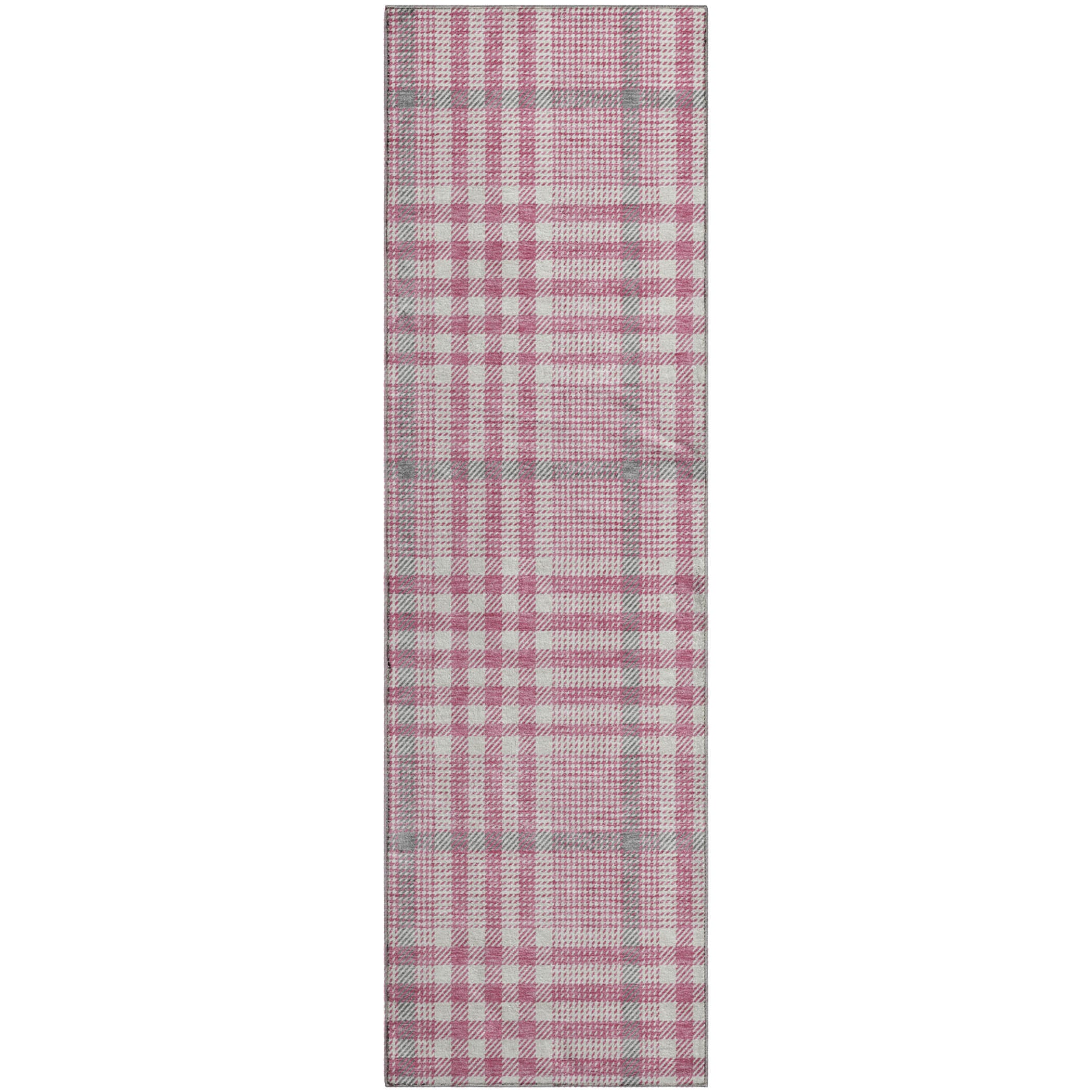 Montevideo Machine Washable Transitional Blush Pink Rug 2'3" x 7'6" #shape_Runner