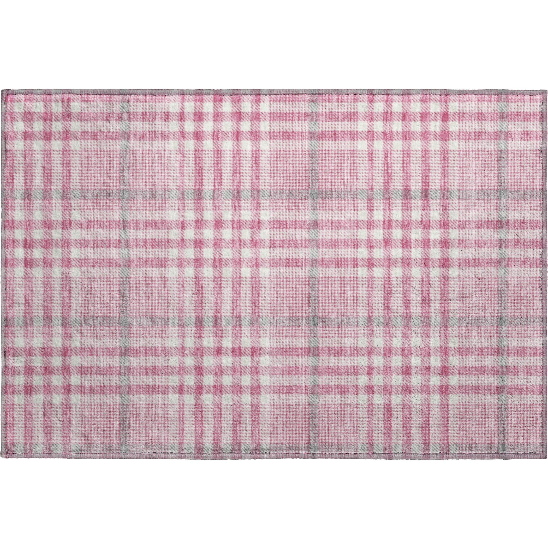 Montevideo Machine Washable Transitional Blush Pink Rug 1'8" x 2'6" #shape_Rectangle