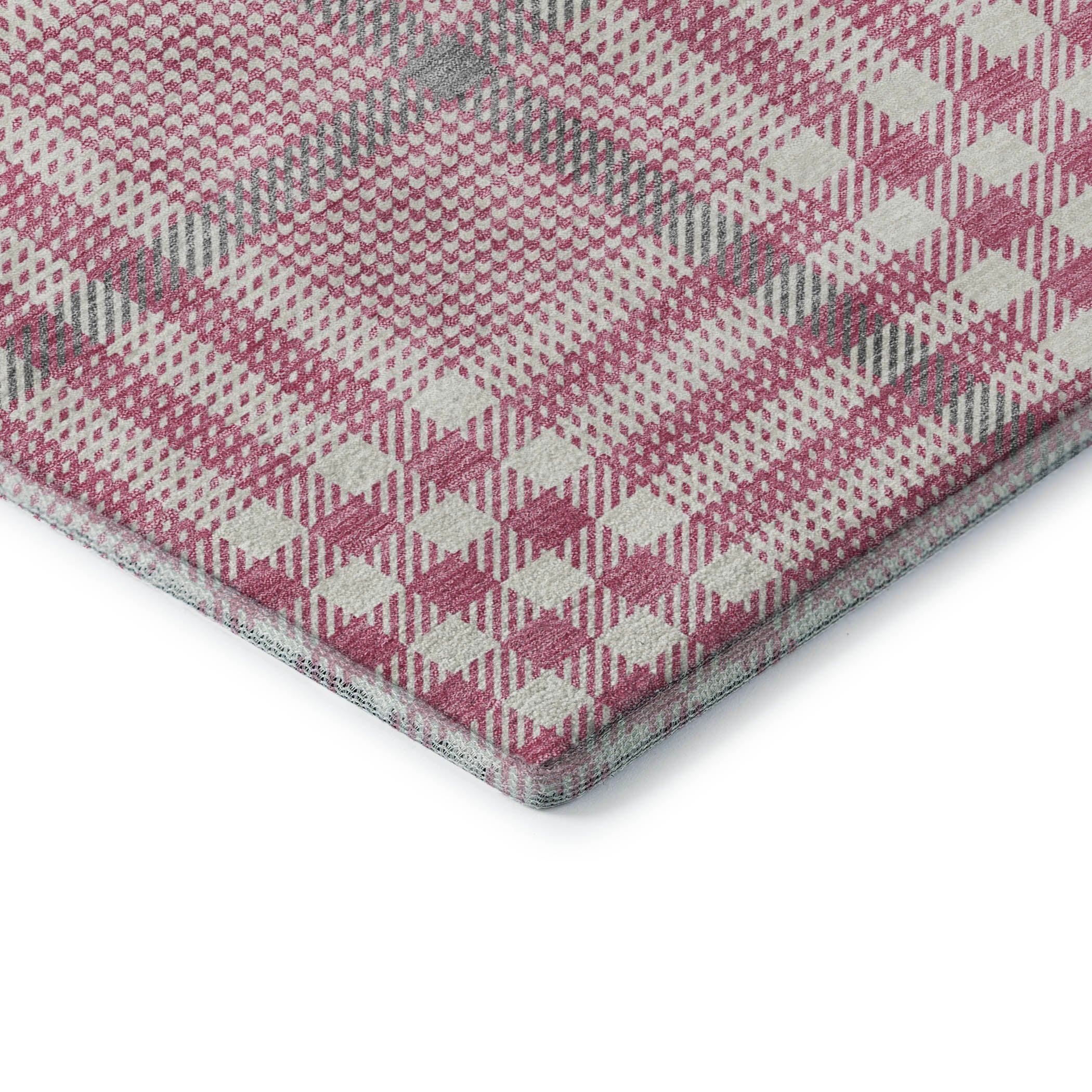 Montevideo Machine Washable Transitional Blush Pink Rug 1'8" x 2'6" #shape_Rectangle